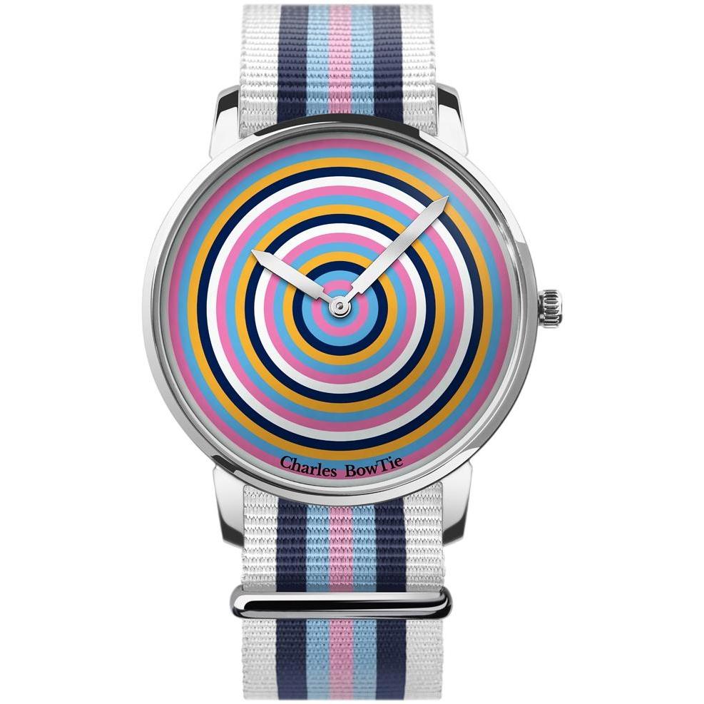 Charles BowTie NELSANB2 zegarek męski Roundel Collection srebrny