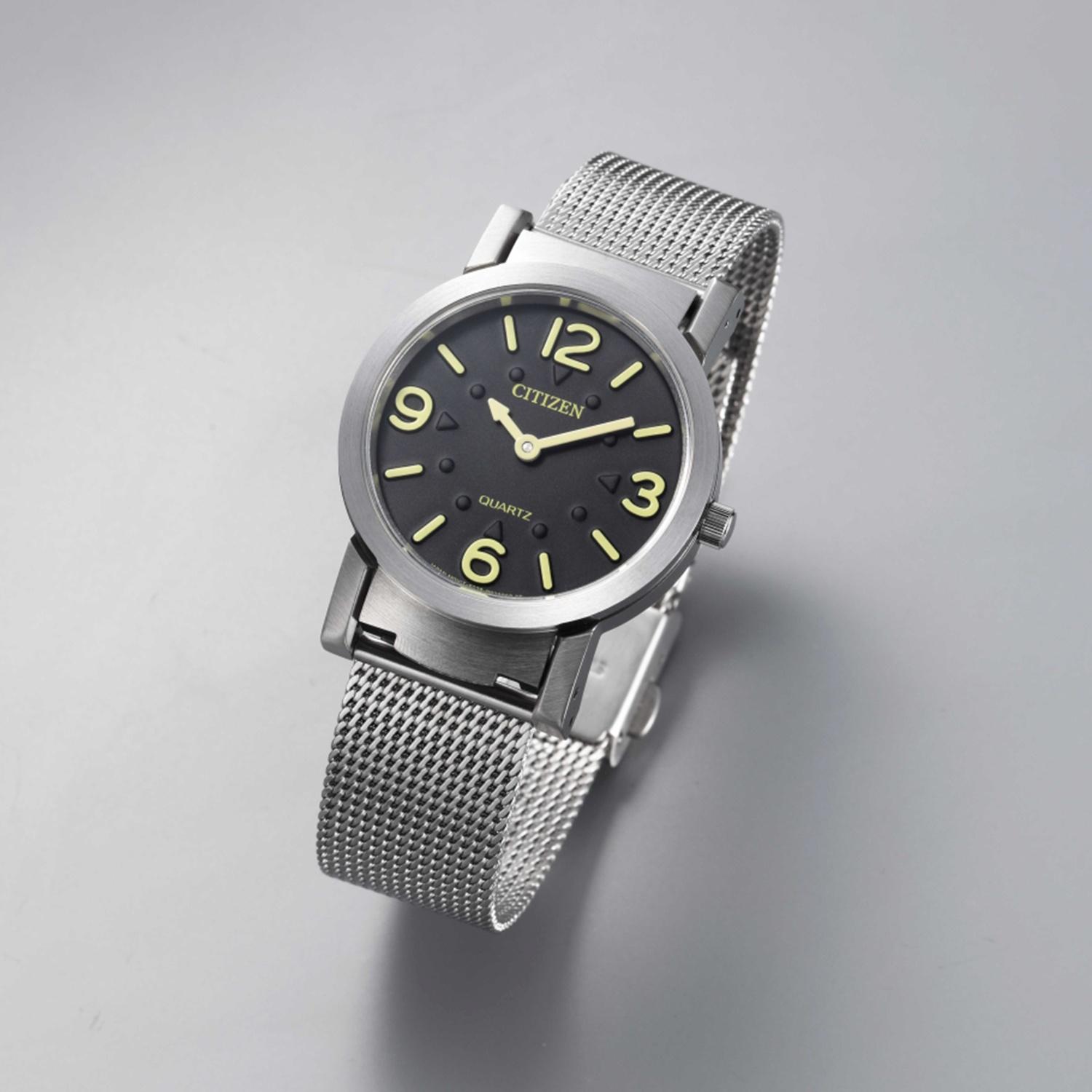 Citizen AC2200-55E zegarek srebrny klasyczny Citizen bransoleta - miniatura 5