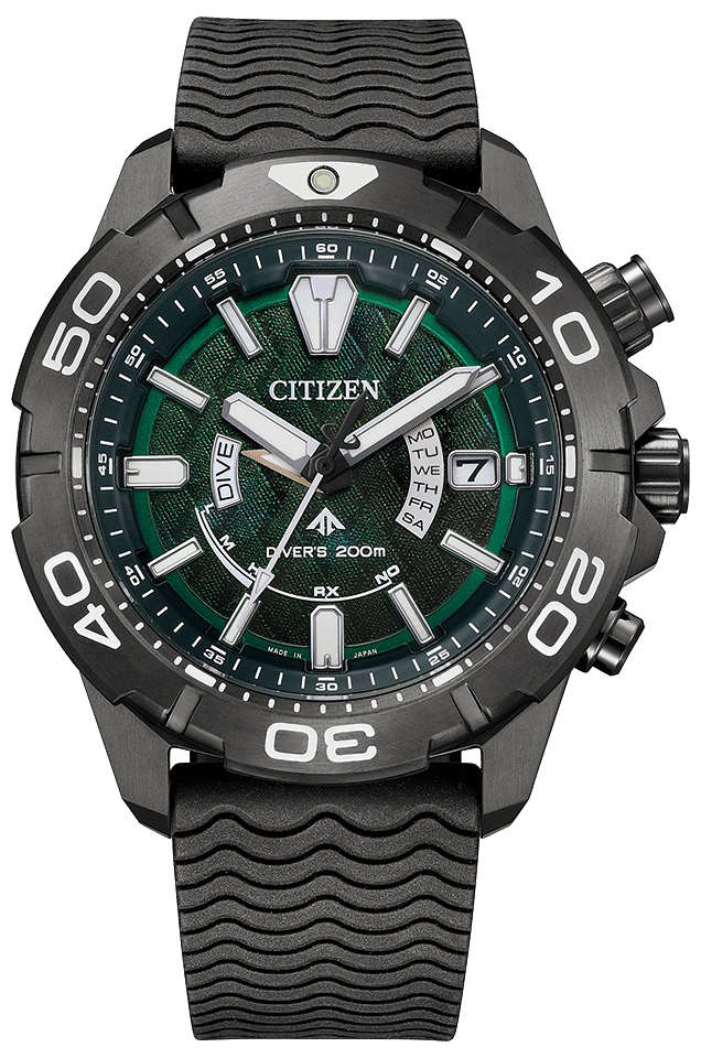 Citizen AS7146-58W Promaster PROMASTER MARINE LIGHT IN BLACK 2022 GREEN EDITION zegarek męski - miniatura 2