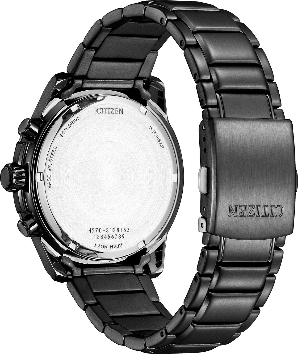 Citizen AT1195-83E zegarek czarny sportowy Ecodrive bransoleta - miniatura 5