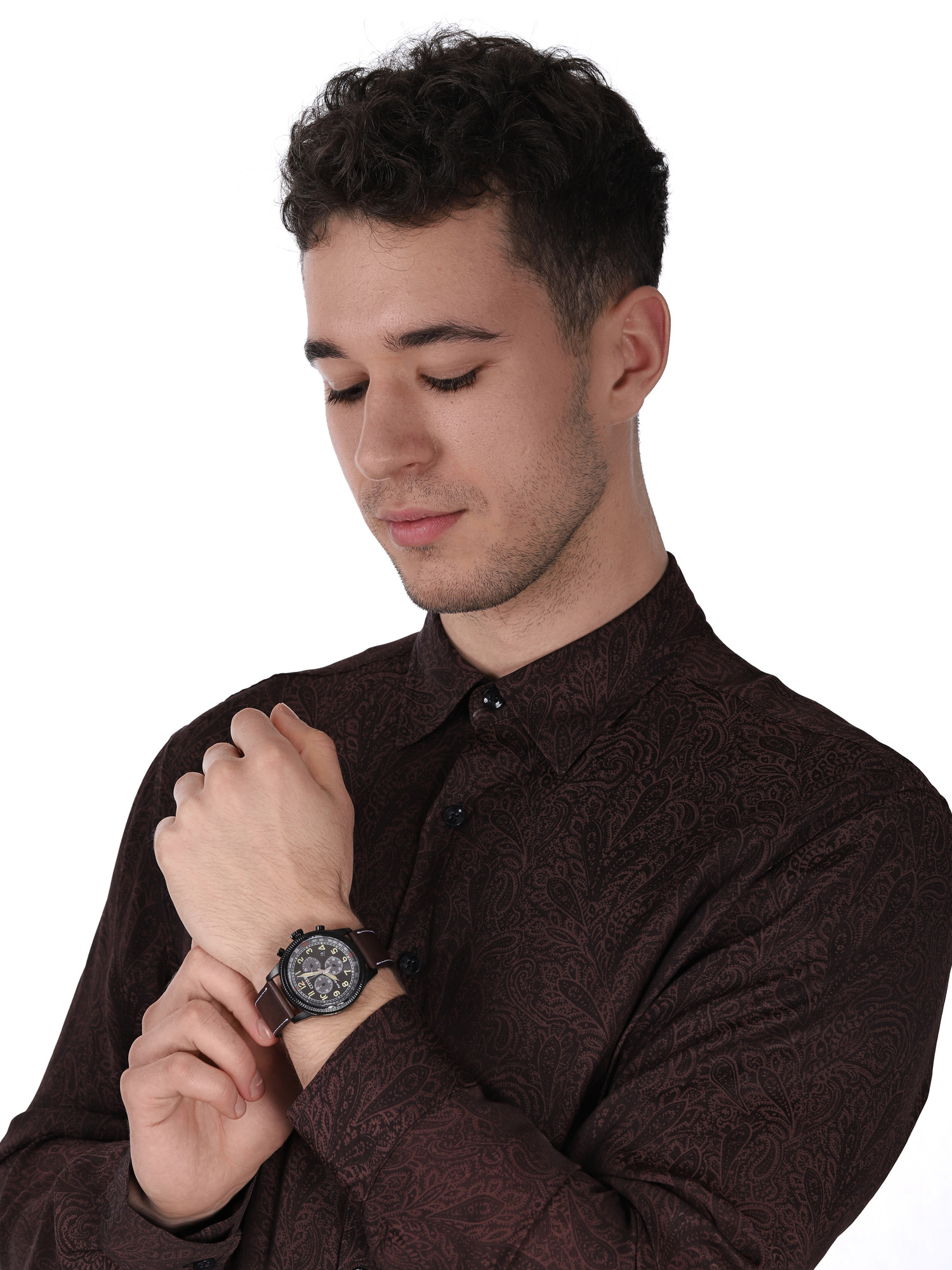 Citizen AT2465-18E zegarek czarny klasyczny Ecodrive pasek - miniatura 2