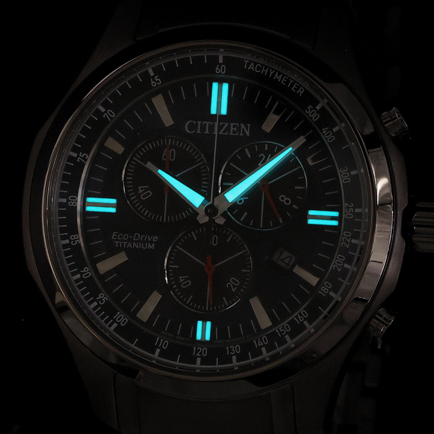 Citizen AT2530-85L zegarek szary sportowy Titanium bransoleta - miniatura 5