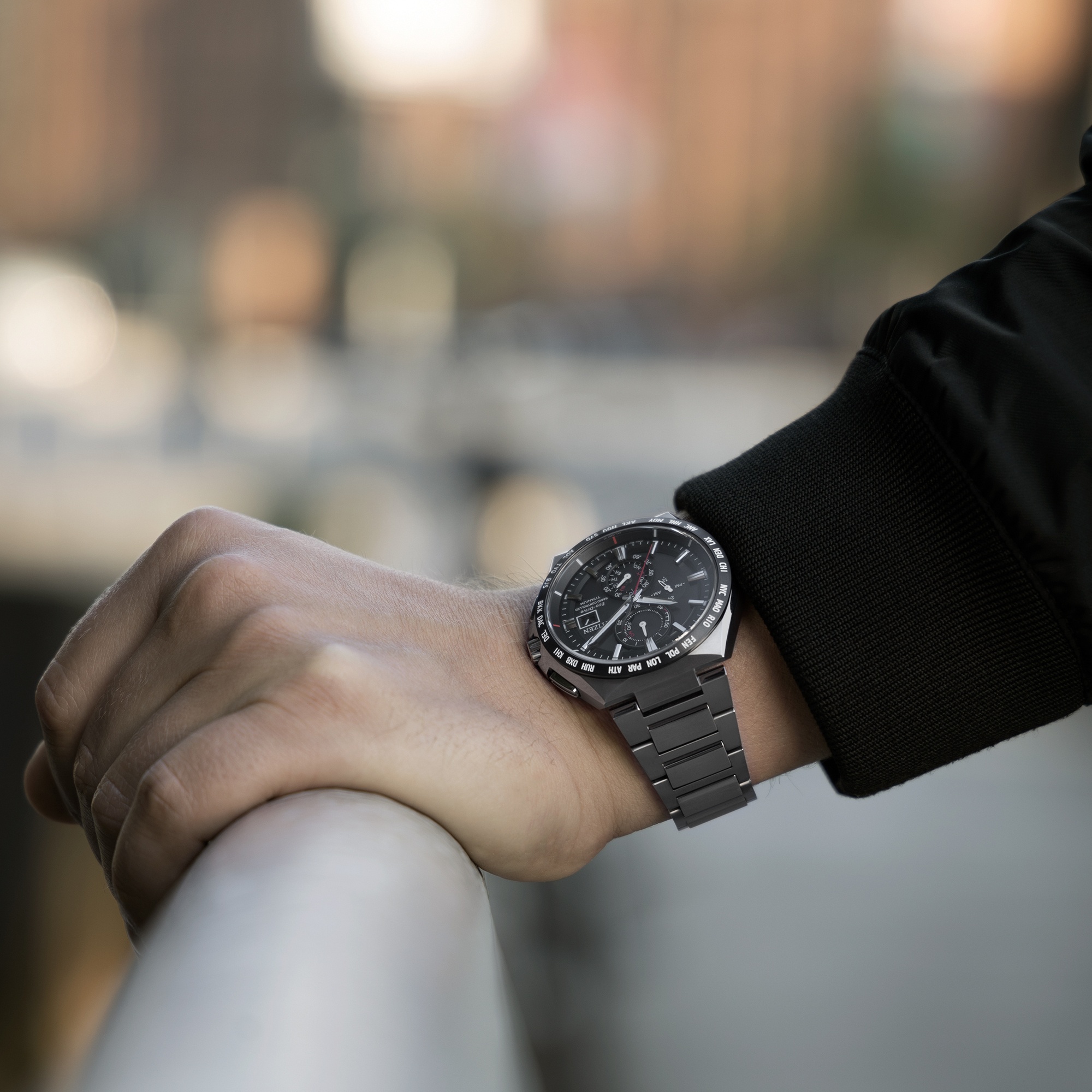Citizen AT8234-85E Titanium TITANIUM ECO-DRIVE zegarek męski klasyczny szafirowe - miniatura 8