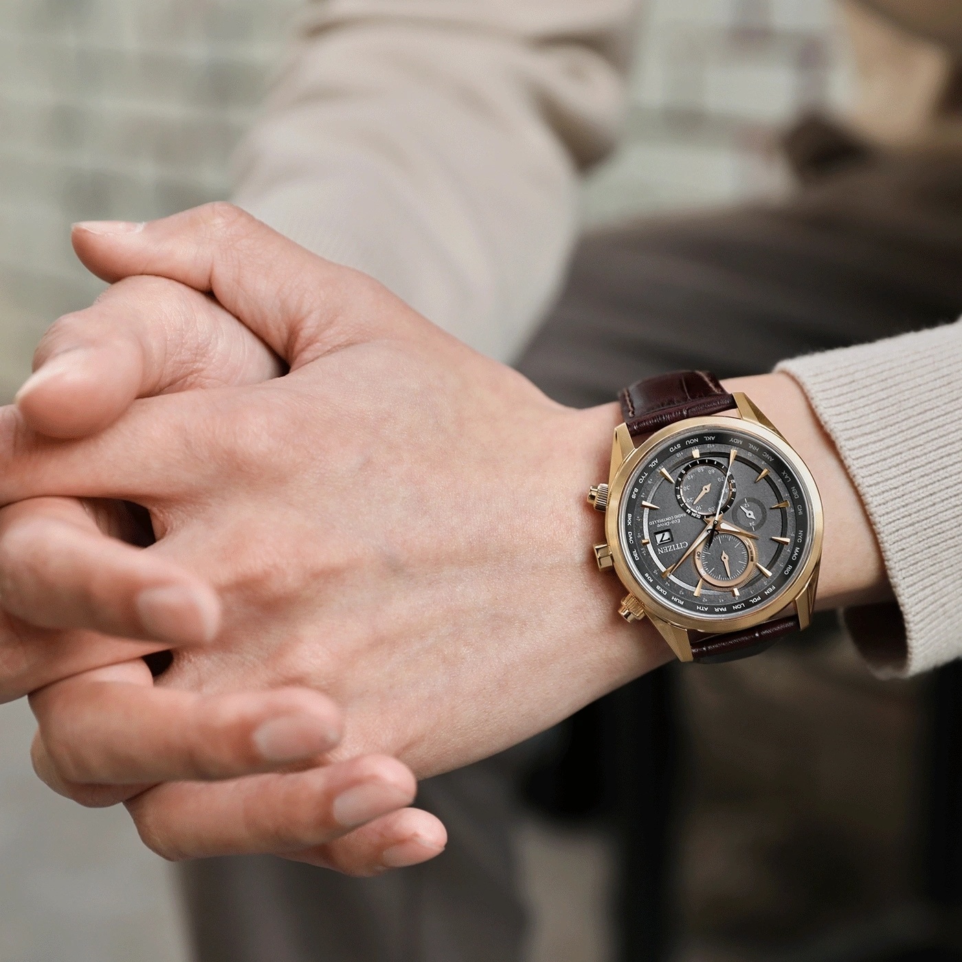 Citizen AT8263-10H Eco-Drive Elegance zegarek elegancki Ecodrive - miniatura 4