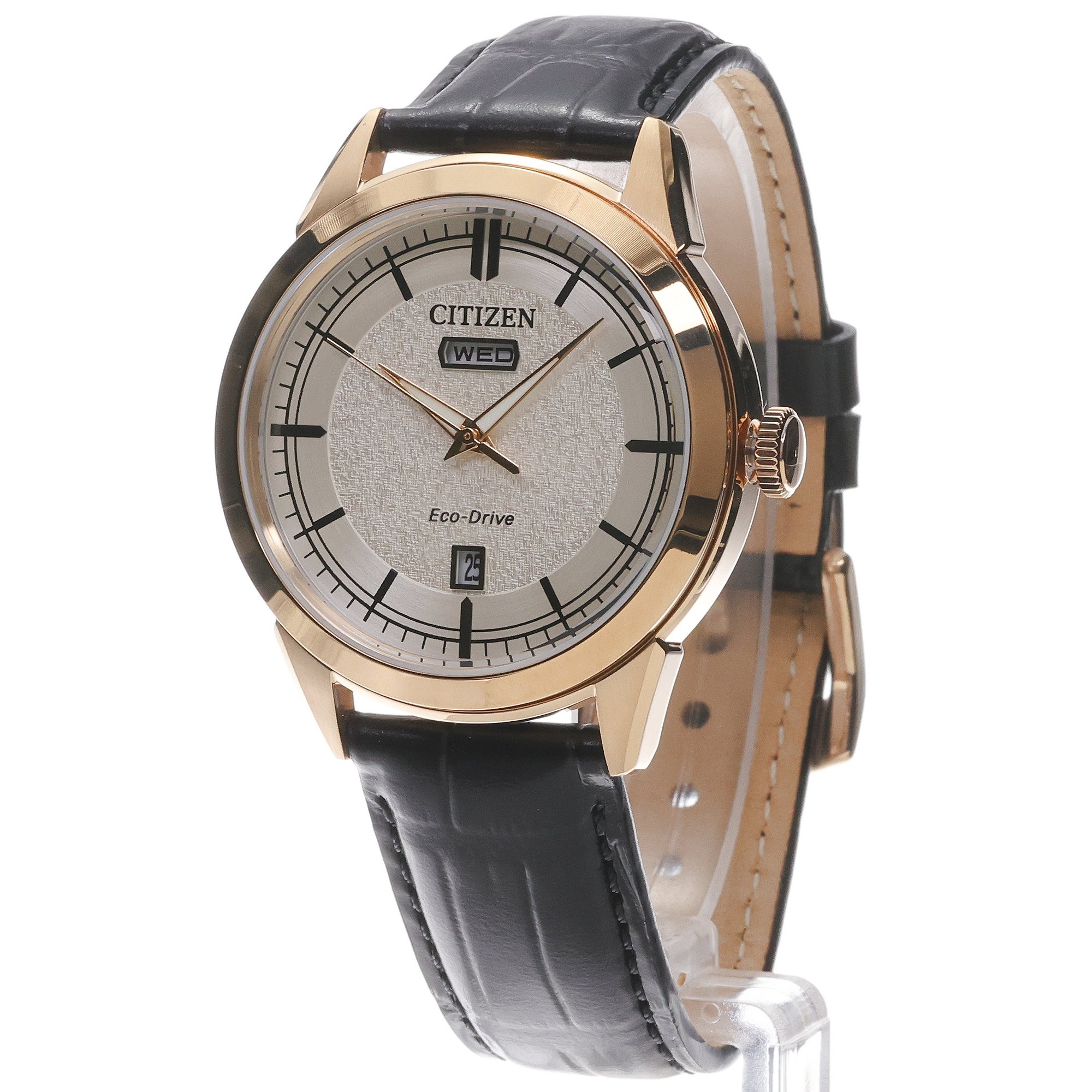 Citizen AW0153-04AC Elegance Elegance Classic Day-Date Eco-Drive zegarek męski klasyczny mineralne - miniatura 2