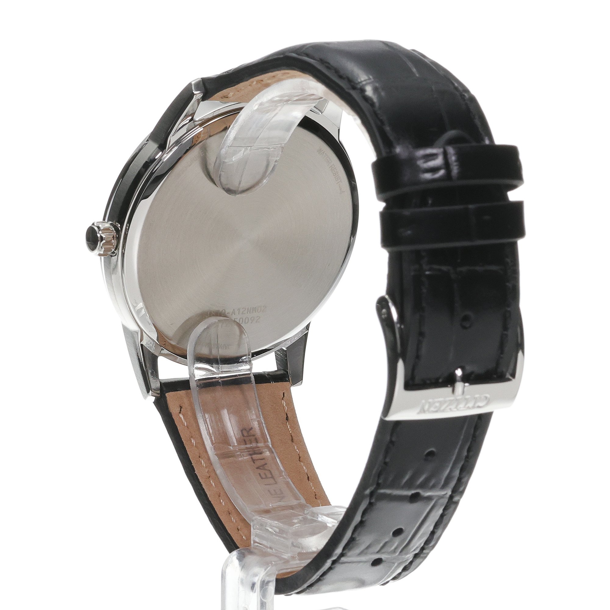 Citizen AW1780-17L zegarek srebrny klasyczny Ecodrive pasek