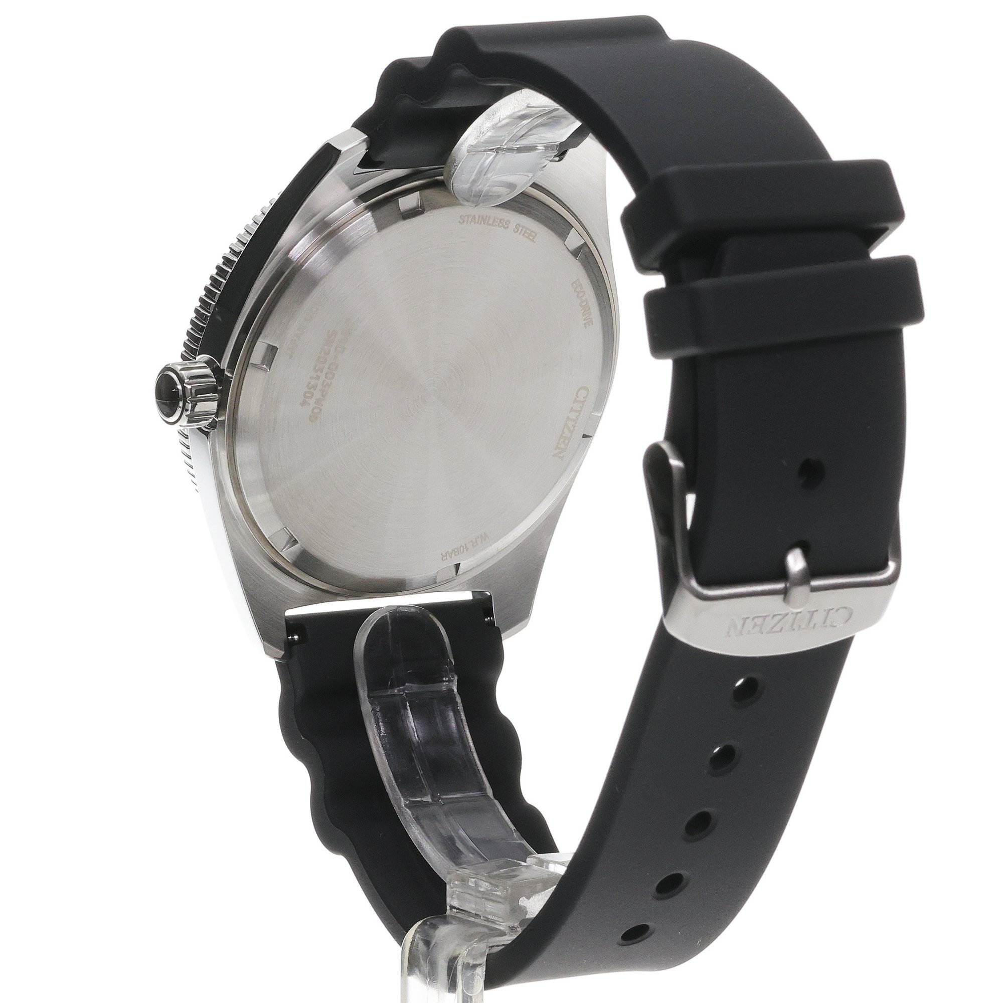 Citizen AW1889-00E zegarek srebrny sportowy Ecodrive pasek