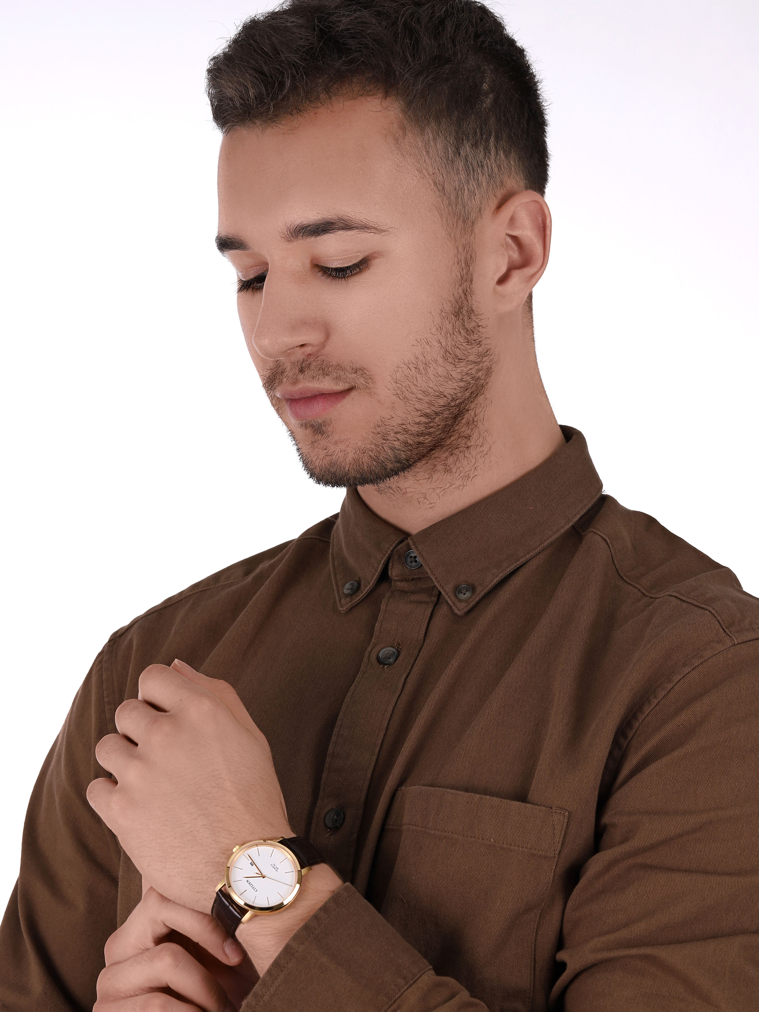 Citizen BI5072-01A zegarek klasyczny Leather - miniatura 2
