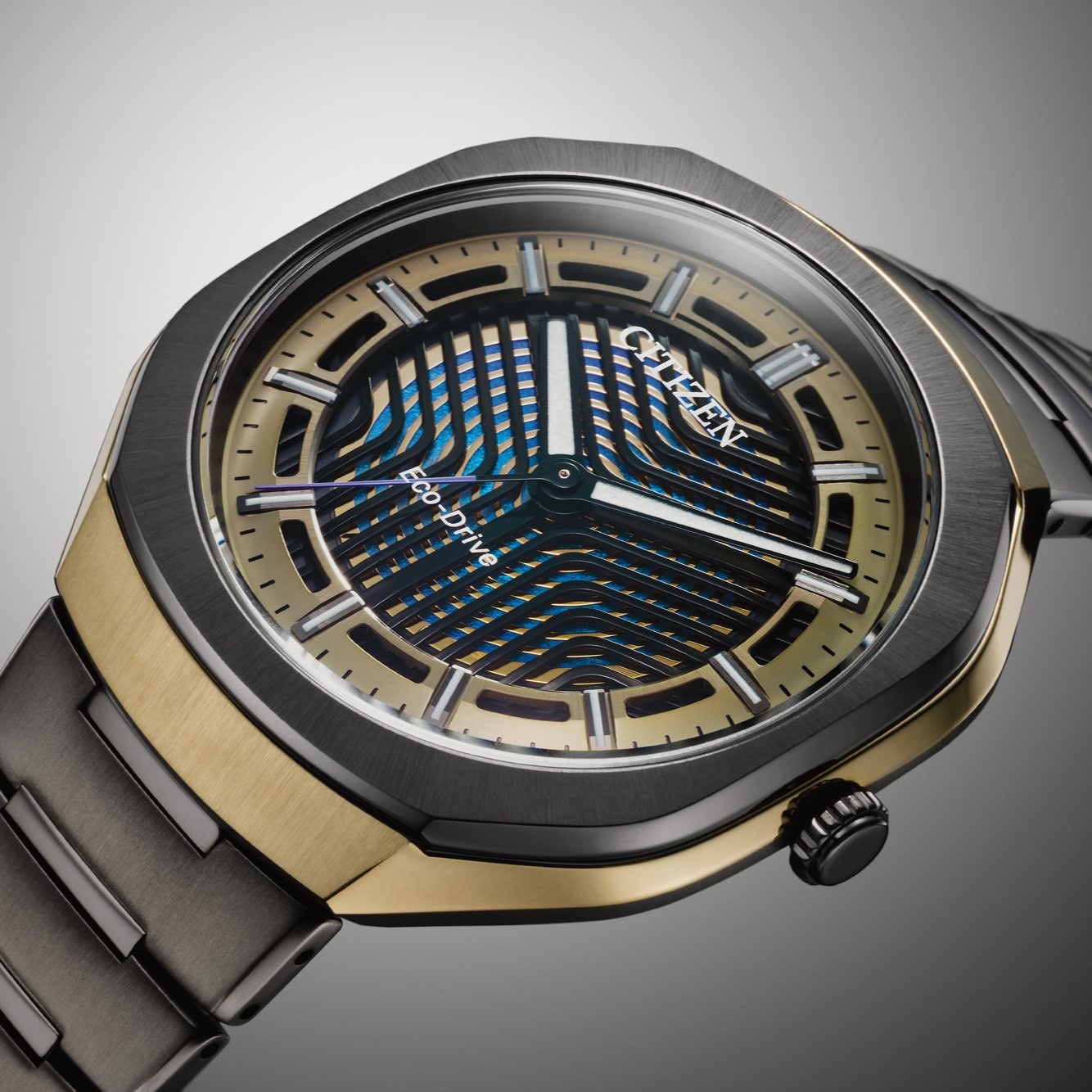 Citizen BJ6569-59X zegarek szary elegancki Ecodrive bransoleta - miniatura 4