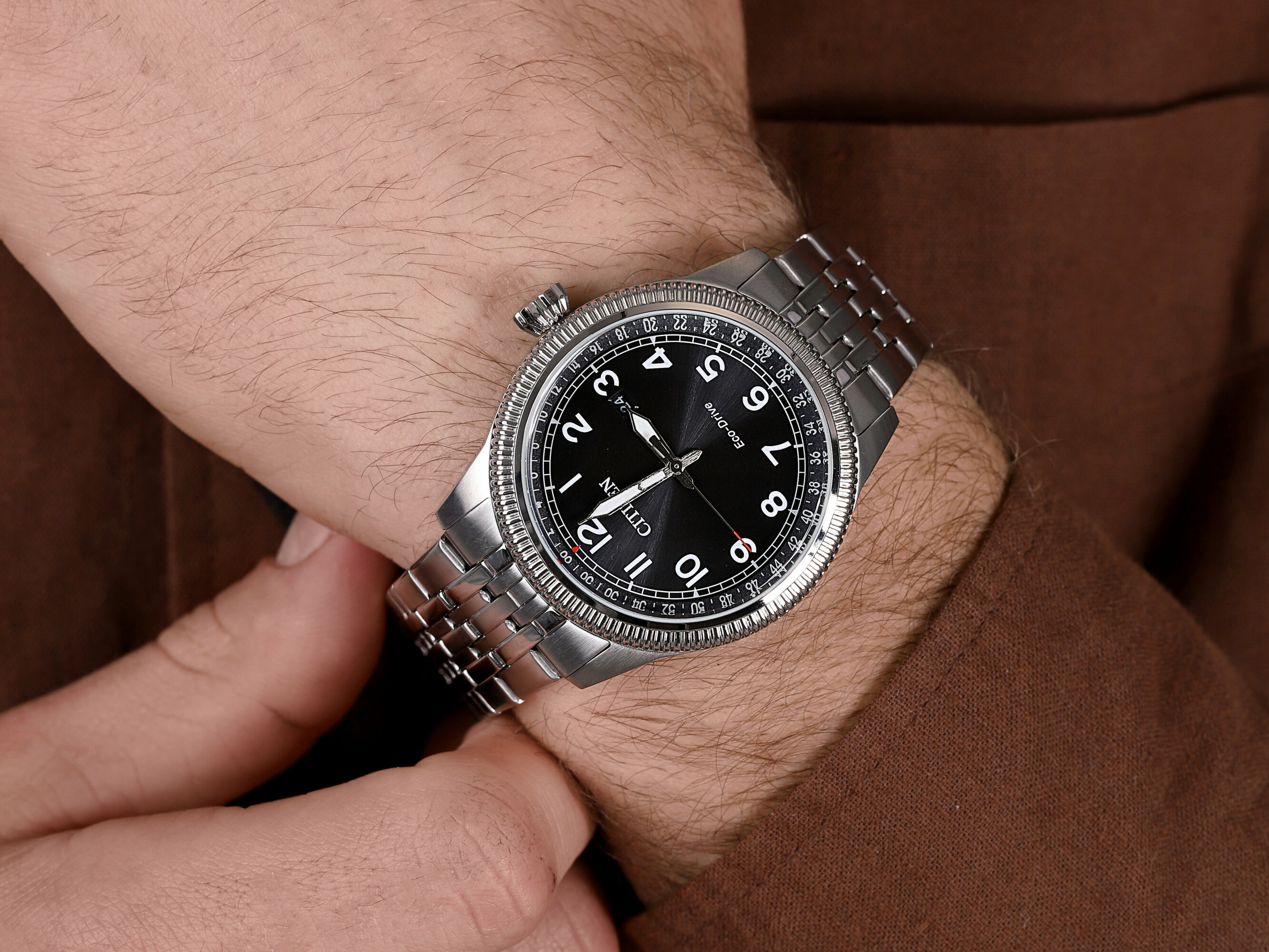Citizen BM7480-81E zegarek srebrny klasyczny Ecodrive bransoleta - miniatura 4