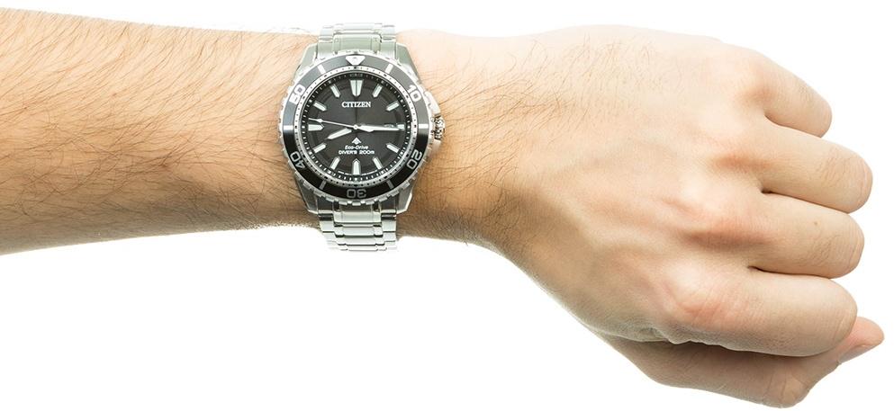 Citizen BN0190-82E zegarek srebrny klasyczny Promaster bransoleta - miniatura 5