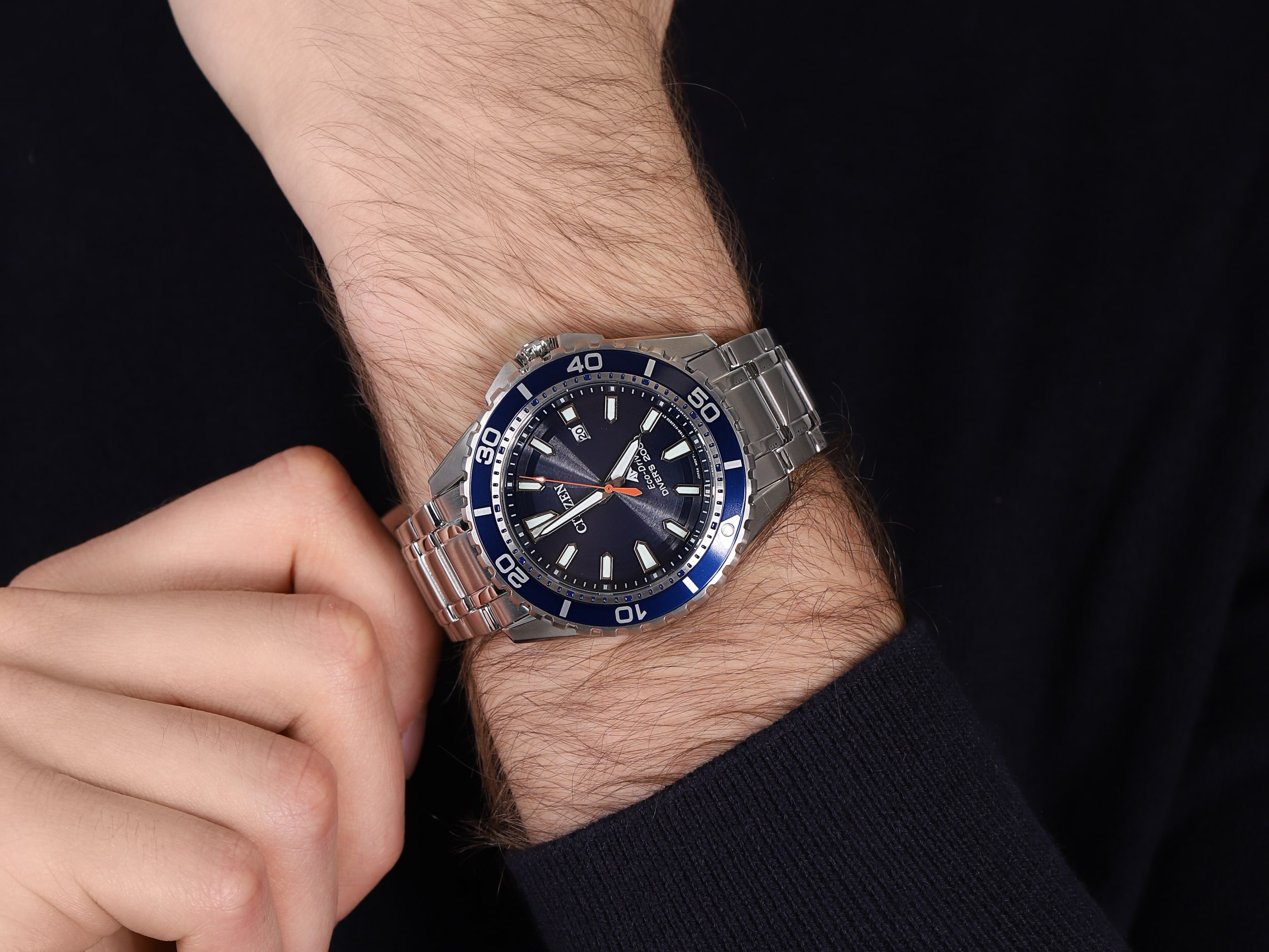 Citizen BN0191-80L zegarek srebrny sportowy Promaster bransoleta - miniatura 4