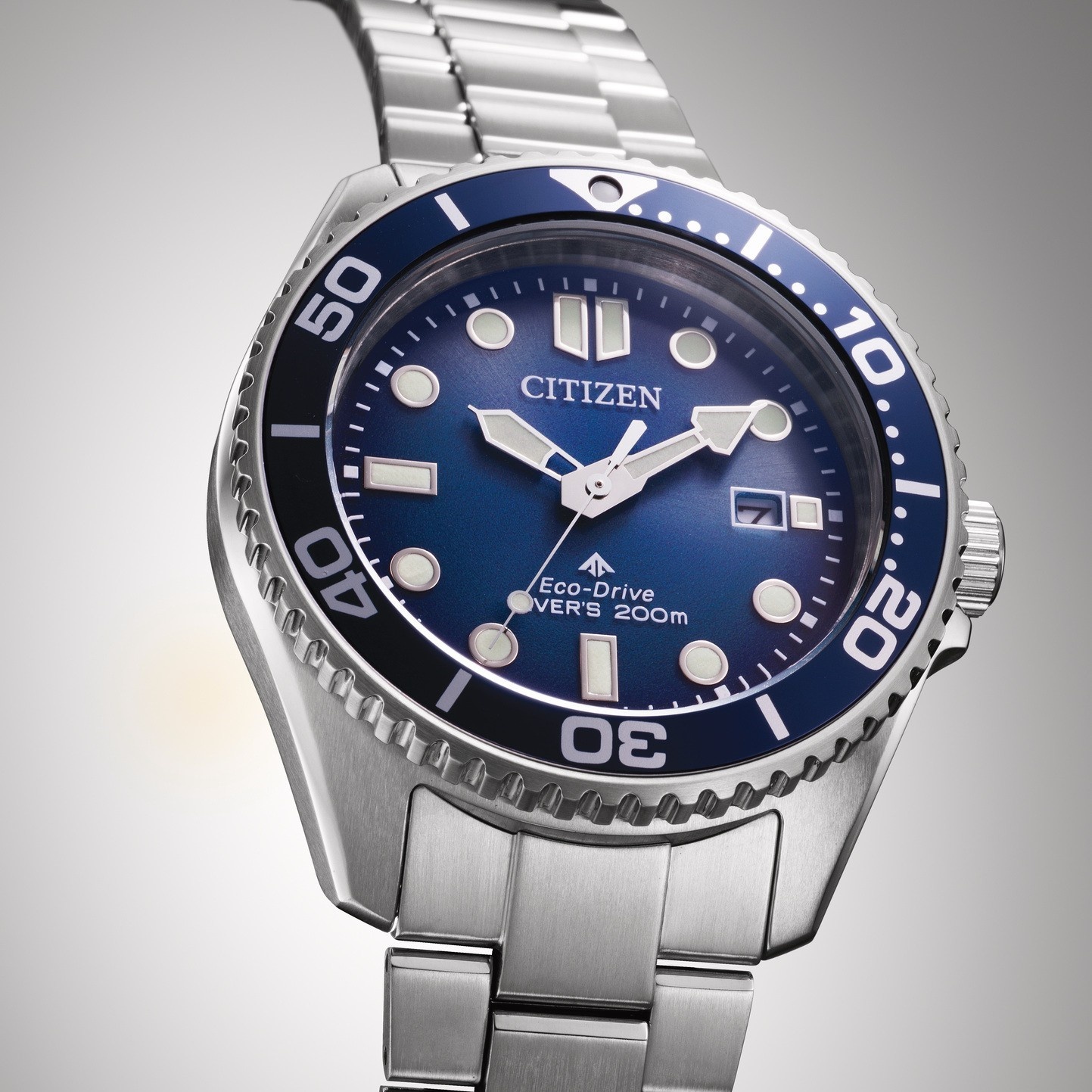 Citizen BN0260-54L Eco-Drive Diver Promaster sportowy zegarek srebrny - miniatura 9
