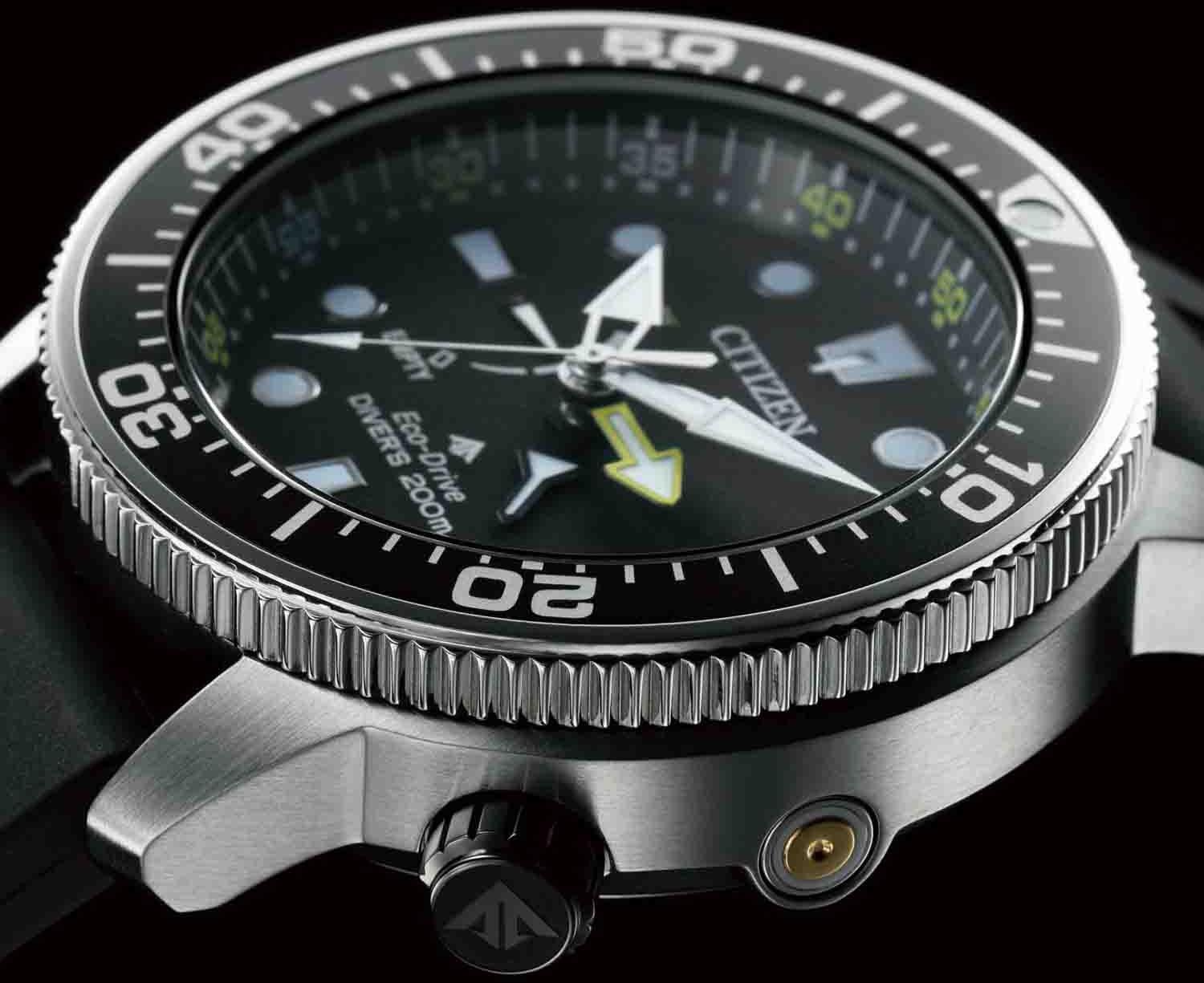 Citizen BN2036-14E PROMASTER AQUALAND Divers 200m Promaster sportowy zegarek srebrny