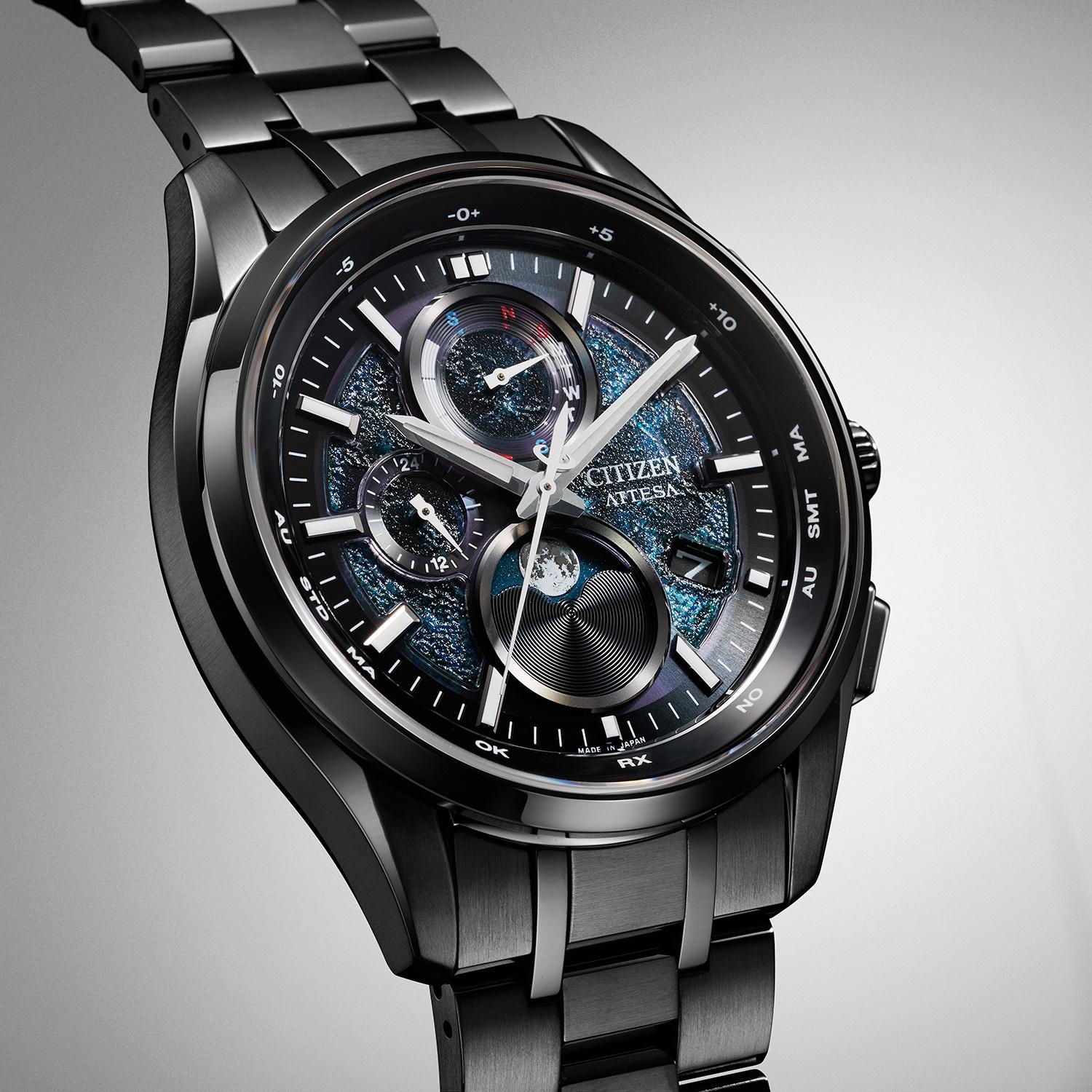 Citizen BY1008-67L Attesa Hakuto-R Limited Edition Radio Controlled klasyczny zegarek czarny - miniatura 9