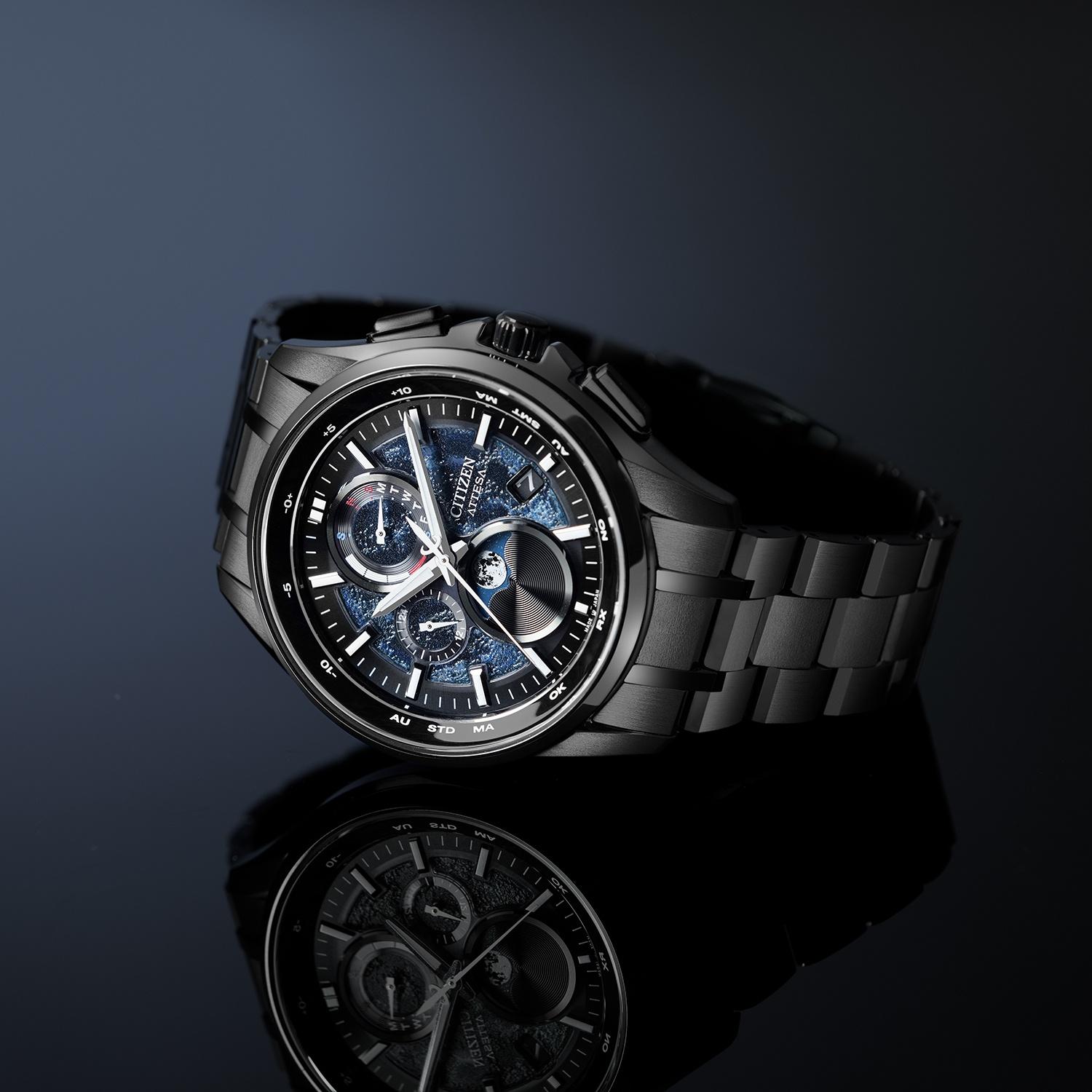 Citizen BY1008-67L Radio Controlled Attesa Hakuto-R Limited Edition zegarek męski klasyczny szafirowe - miniatura 8