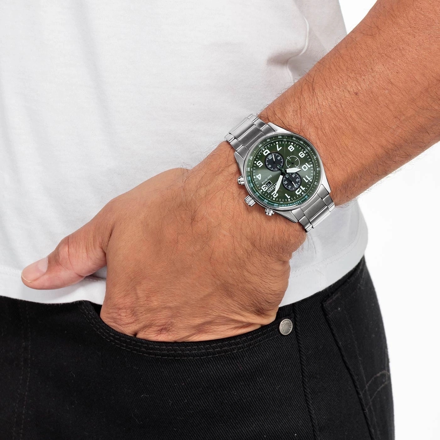 Citizen CA0770-72X zegarek srebrny sportowy Sport bransoleta - miniatura 5