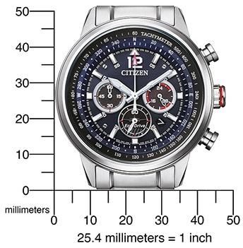Citizen CA4471-80L zegarek srebrny klasyczny Chrono bransoleta - miniatura 5