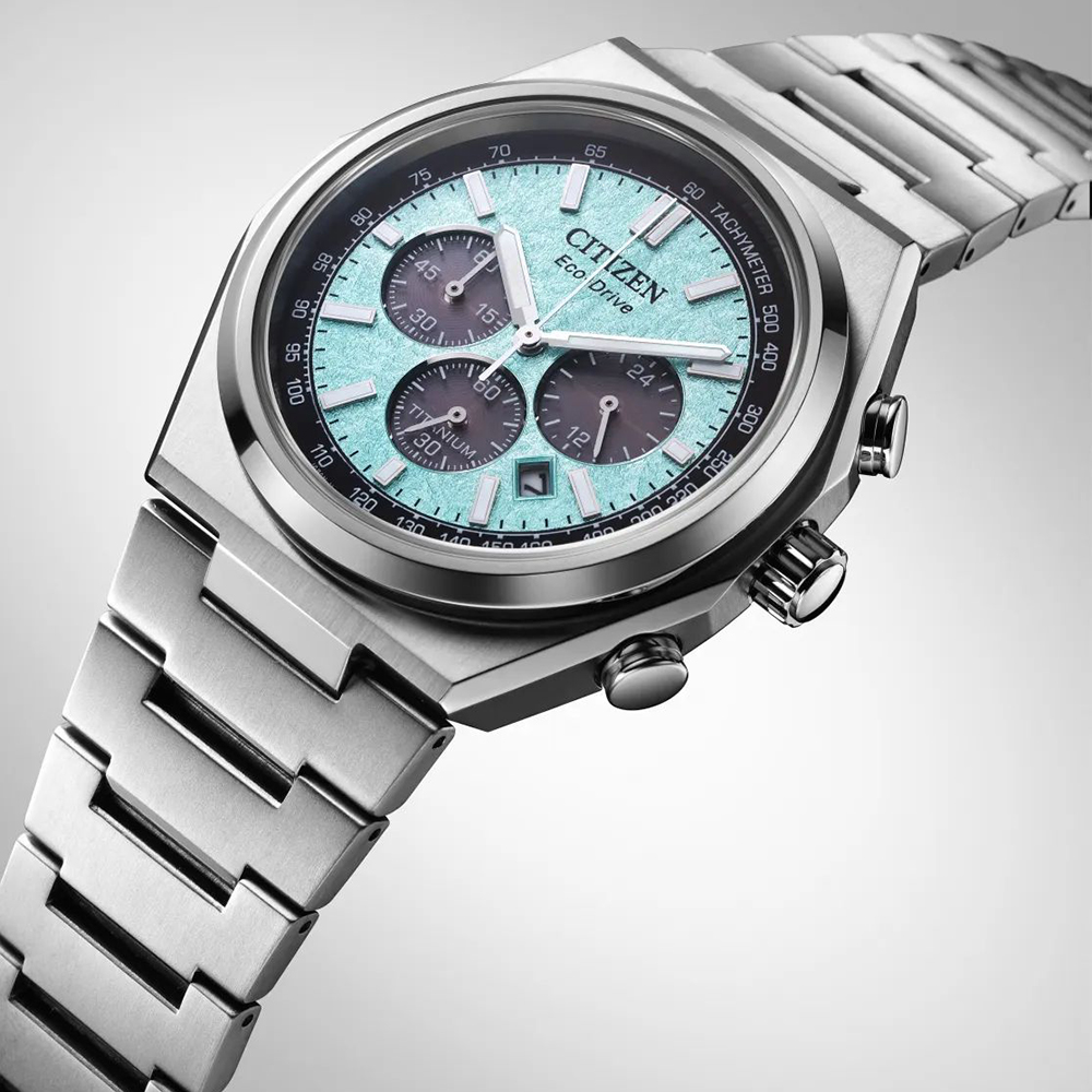 Citizen CA4610-85M Super Titanium Chronograph zegarek sportowy Titanium - miniatura 4