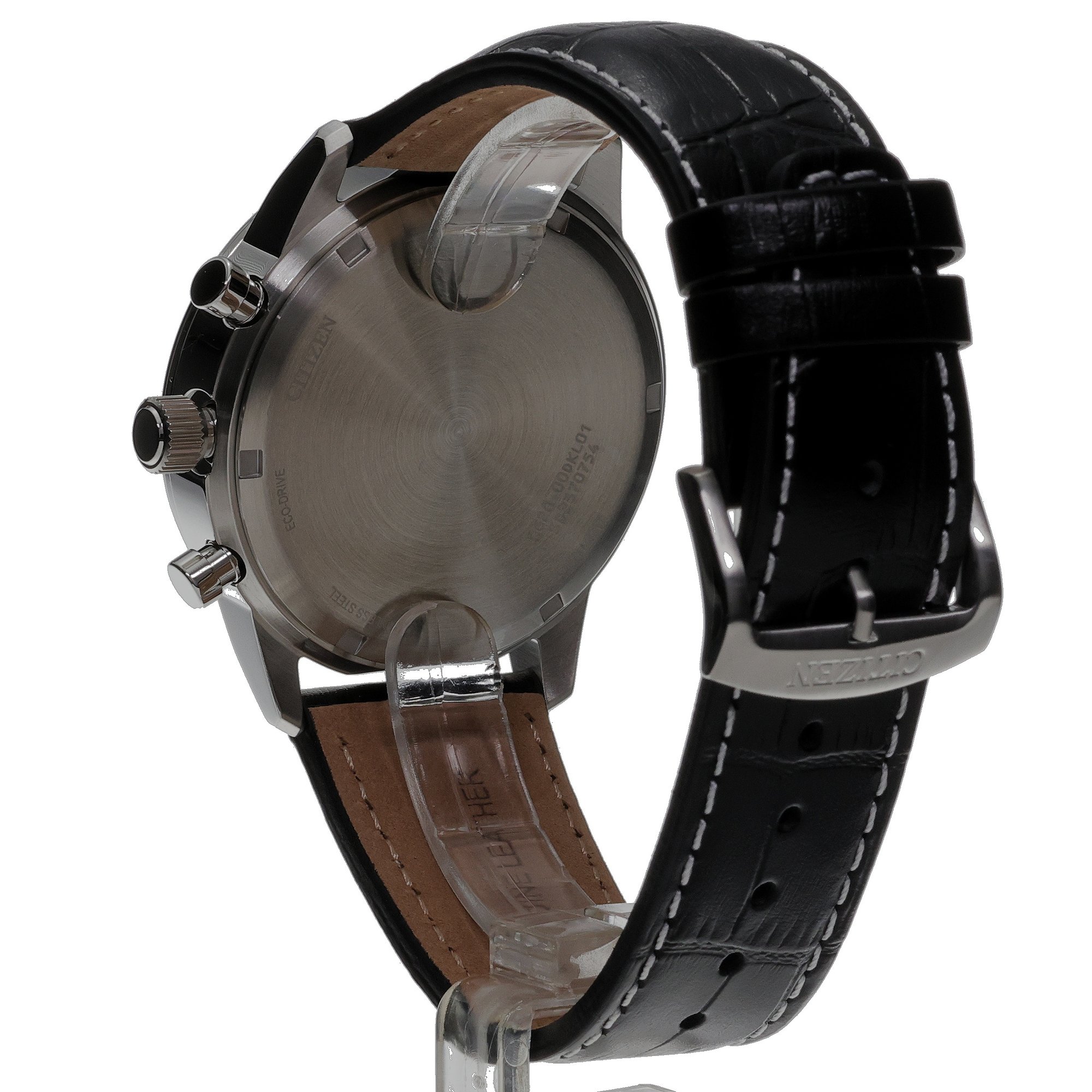 Citizen CA4720-01X zegarek srebrny sportowy Ecodrive pasek