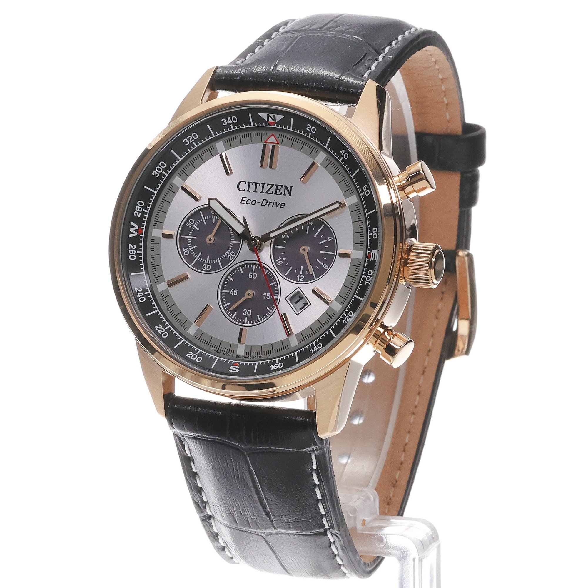 Citizen CA4723-03A Ecodrive Eco-Drive Pilot Chrono zegarek męski sportowy mineralne