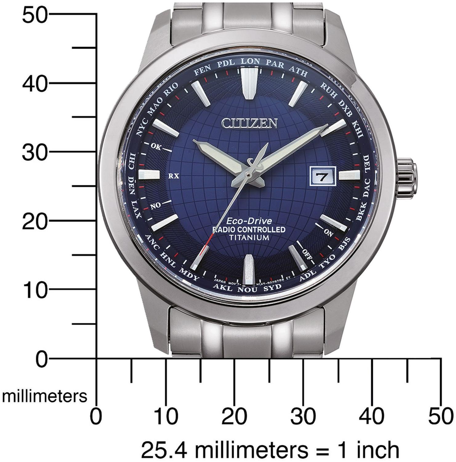 Citizen CB0190-84L Radio Controlled zegarek męski klasyczny szafirowe