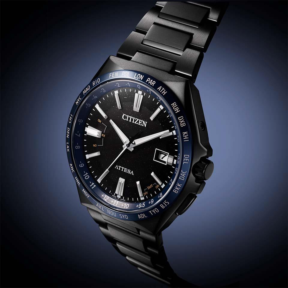 Citizen CB0217-71E zegarek czarny klasyczny Ecodrive bransoleta - miniatura 5