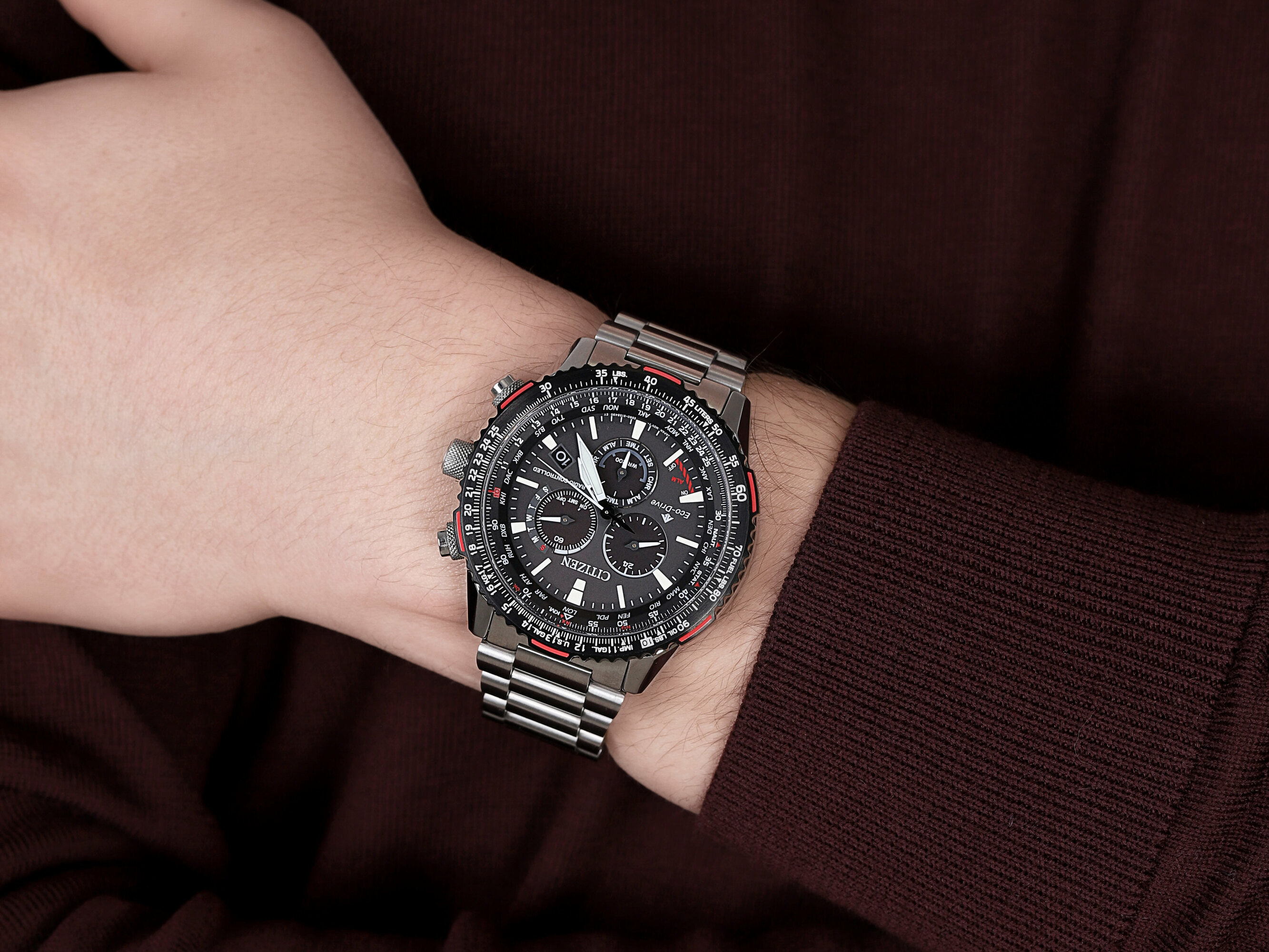 Citizen CB5001-57E zegarek srebrny klasyczny Radio Controlled bransoleta - miniatura 4