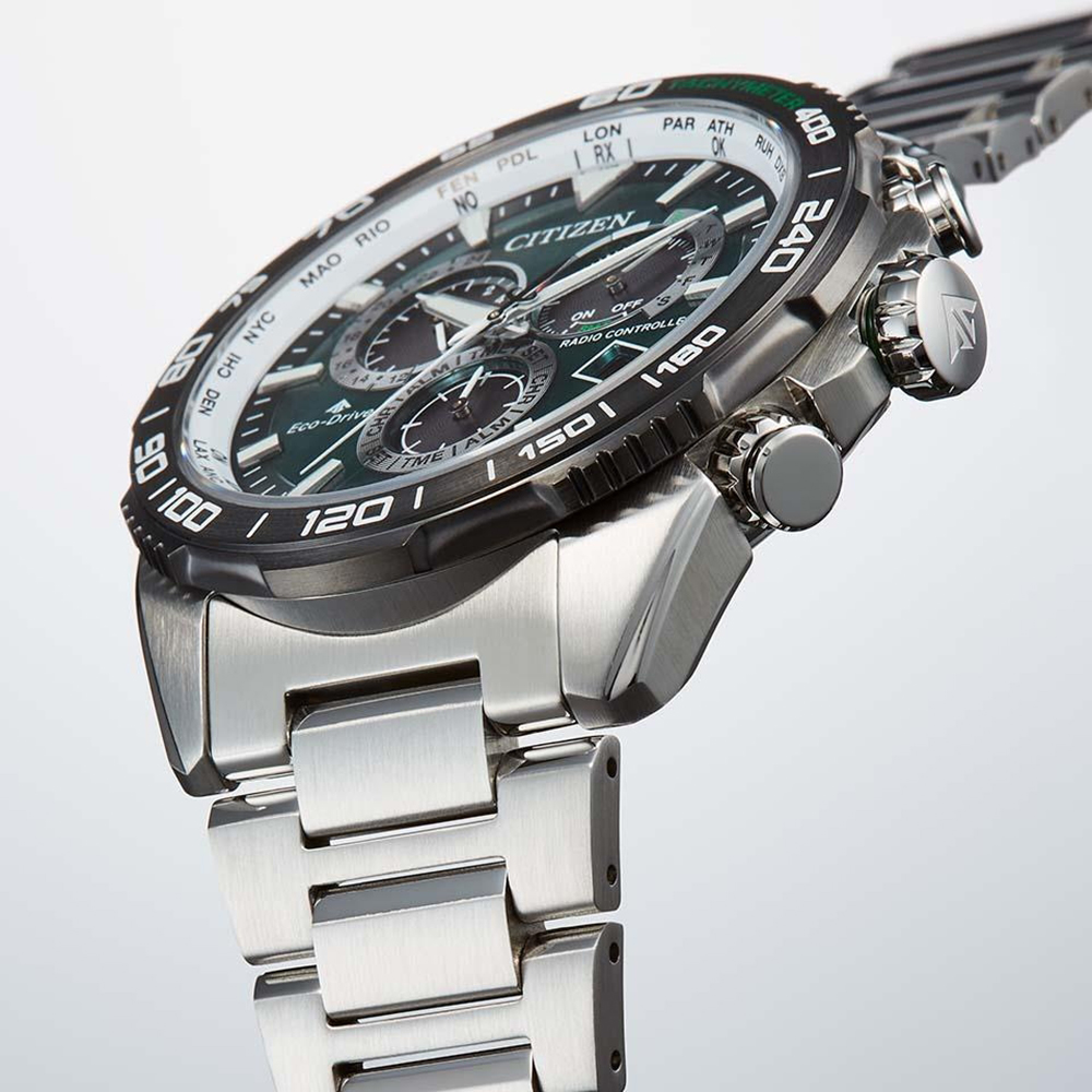 Citizen CB5034-91W zegarek srebrny klasyczny Radio Controlled bransoleta - miniatura 5