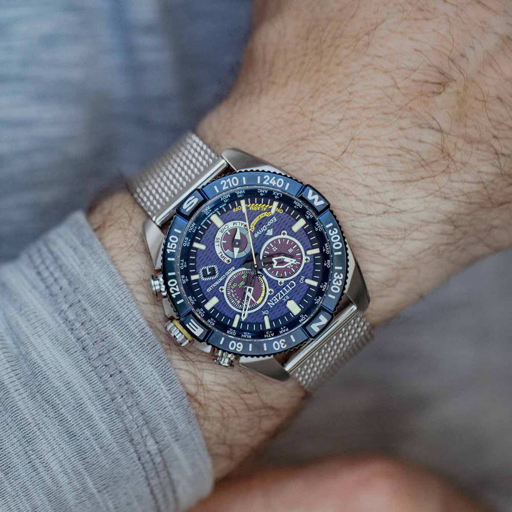 Citizen CB5848-57L Promaster PROMASTER NAVIHAWK A-T zegarek męski sportowy szafirowe - miniatura 8