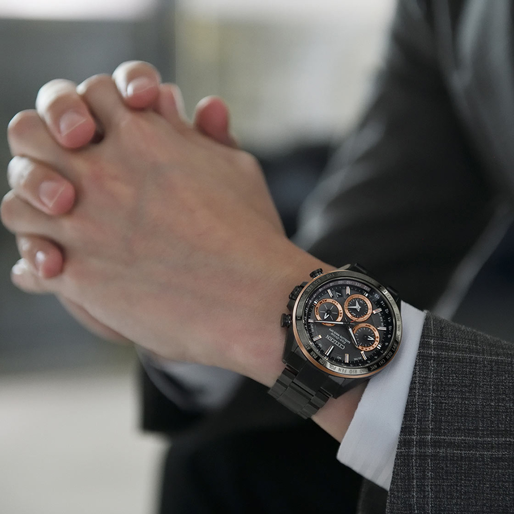 Citizen CC4016-67E Titanium Titanium Eco-Drive zegarek męski sportowy szafirowe - miniatura 8