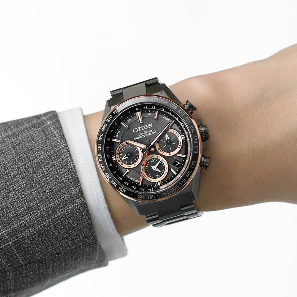 Citizen CC4016-67E zegarek czarny sportowy Titanium bransoleta - miniatura 6
