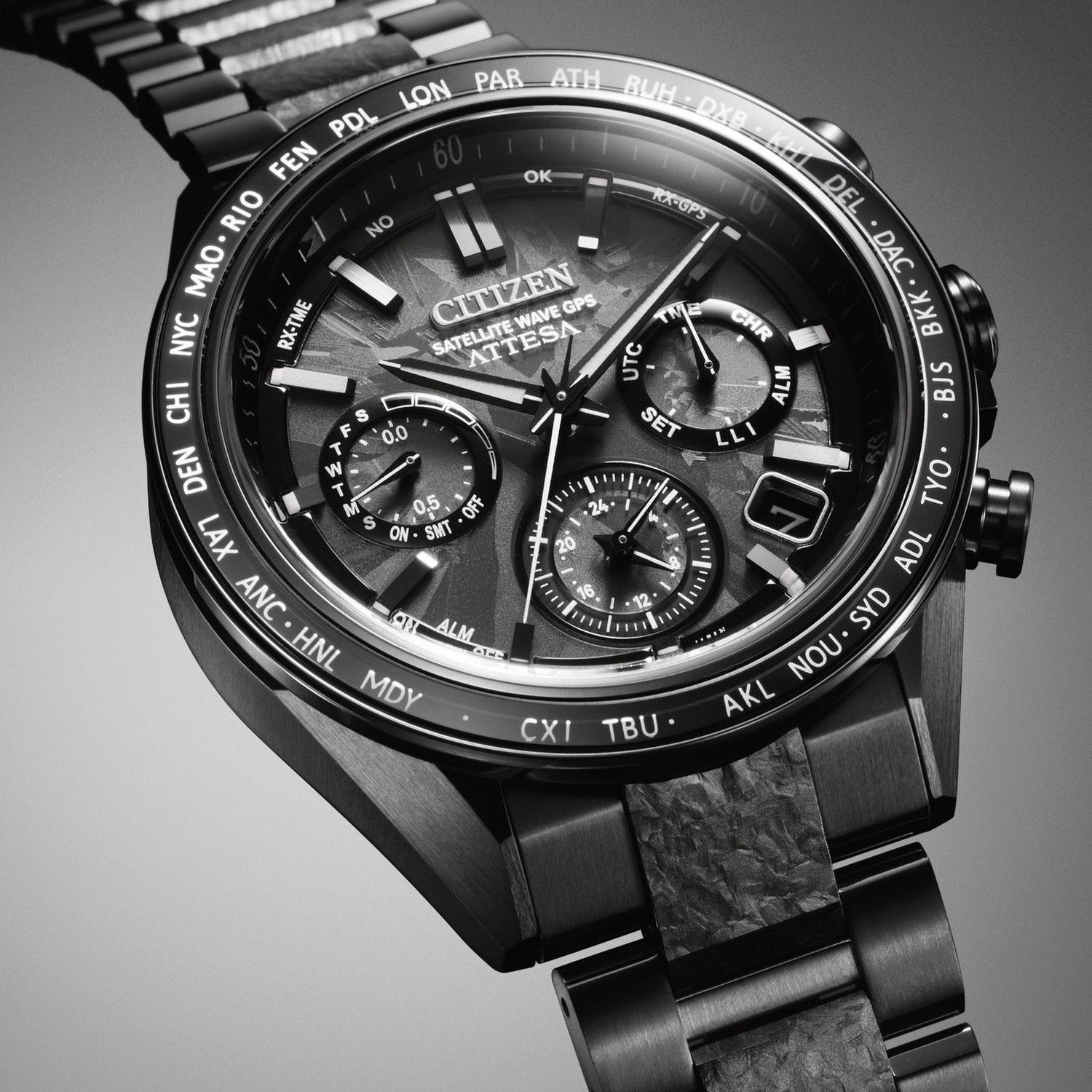 Citizen CC4067-66E Satellite Wave Satellite Wave Super Titanium Eco-Drive GPS Hakuto-R Special Edition zegarek męski klasyczny szafirowe - miniatura 8