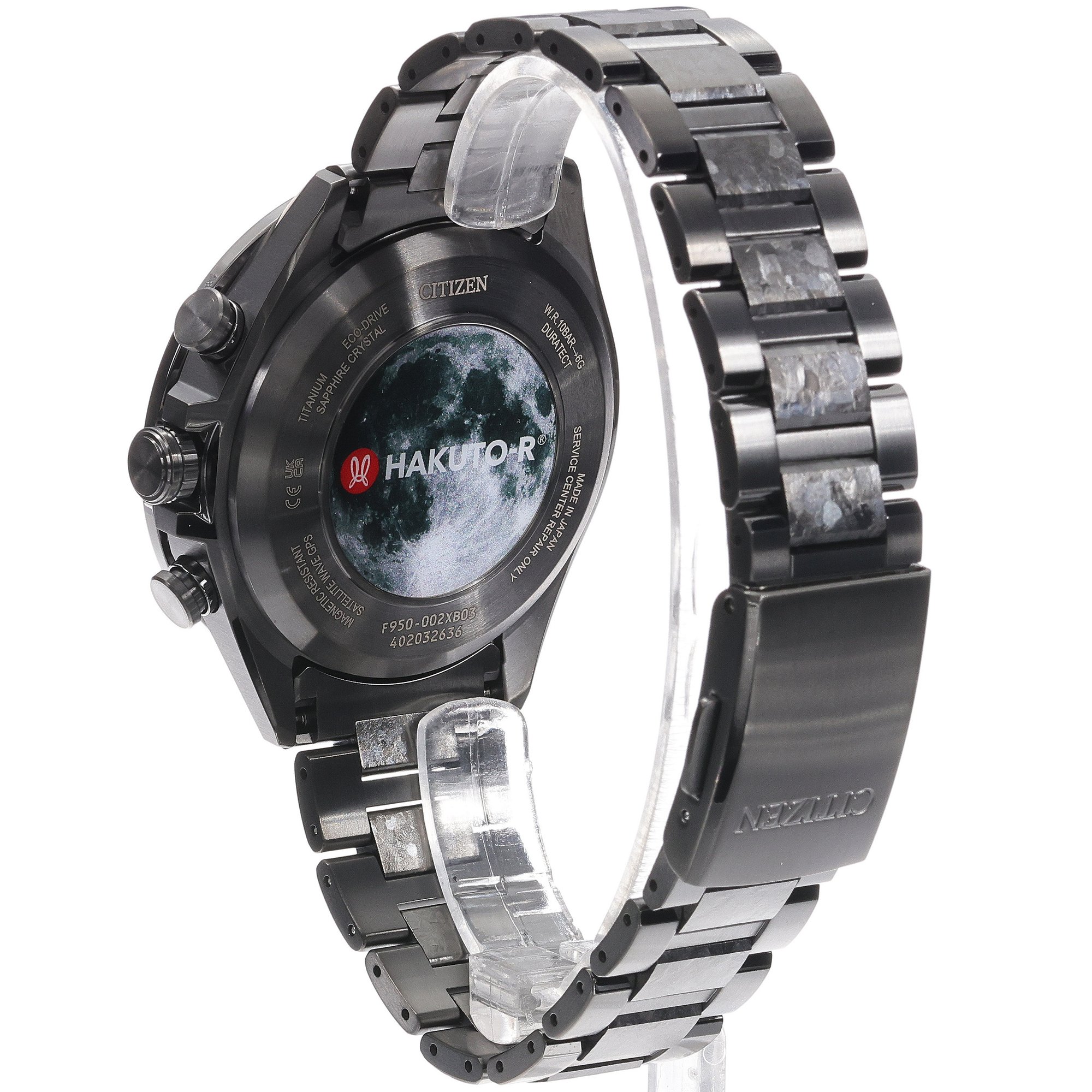 Citizen CC4067-66E Satellite Wave Super Titanium Eco-Drive GPS Hakuto-R Special Edition Satellite Wave klasyczny zegarek czarny - miniatura 4