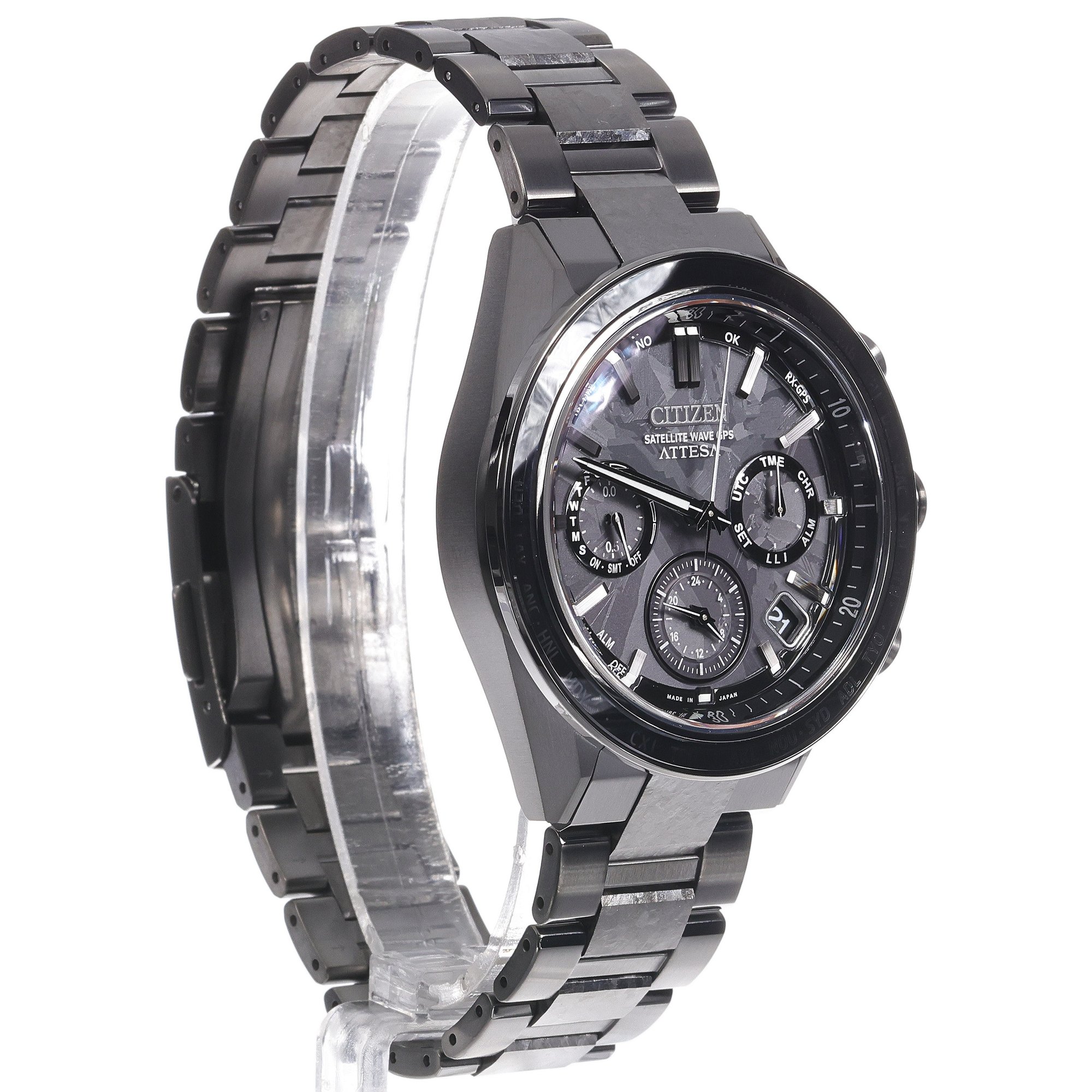 Citizen CC4067-66E Satellite Wave Super Titanium Eco-Drive GPS Hakuto-R Special Edition zegarek klasyczny Satellite Wave - miniatura 3