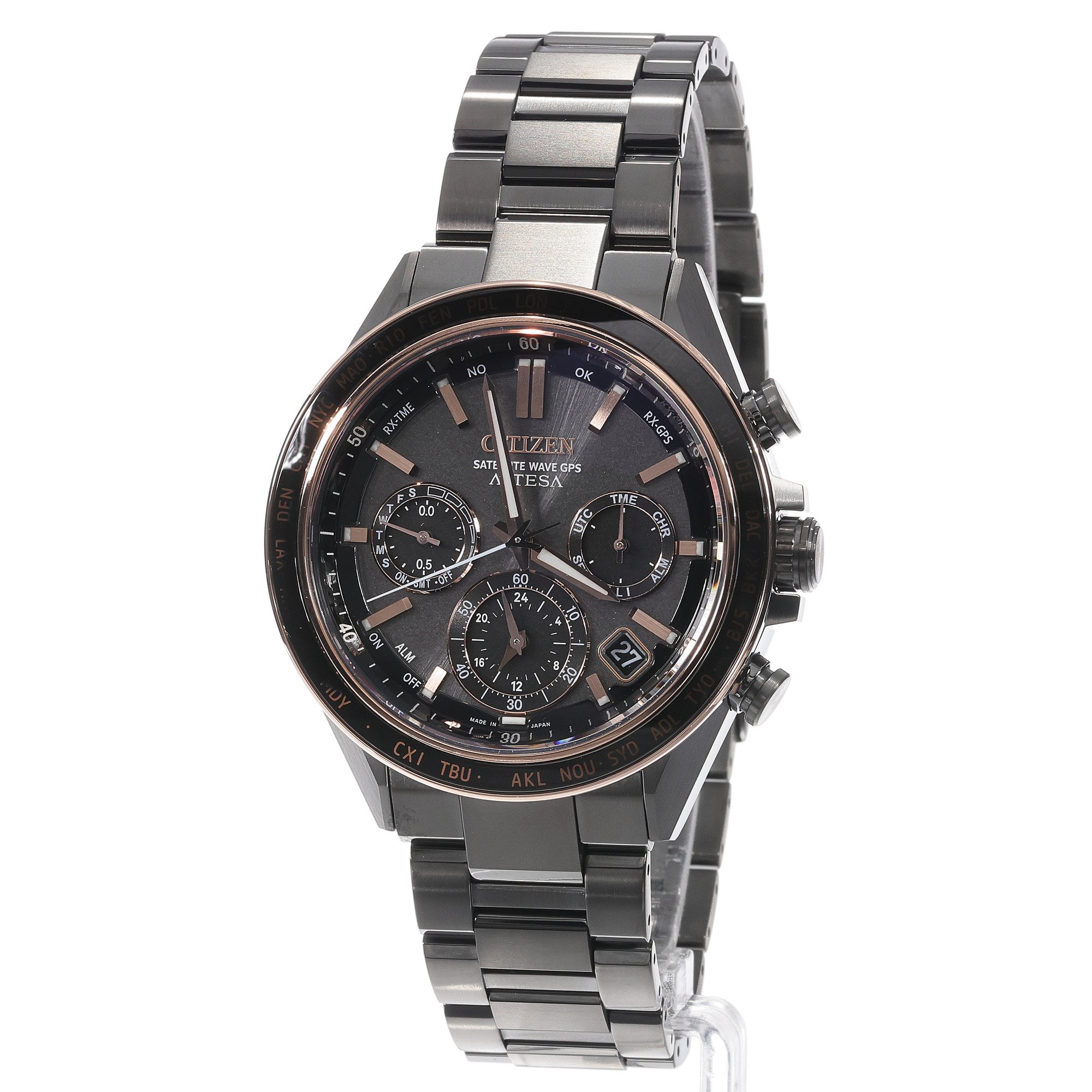 Citizen CC4074-61W Attesa Eco-Drive Satelite zegarek klasyczny Satellite Wave - miniatura 6
