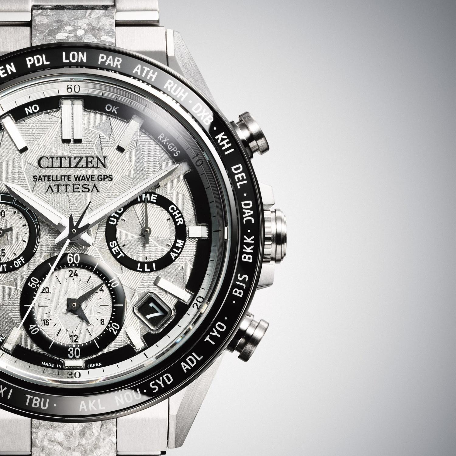 Citizen CC4076-65A zegarek srebrny sportowy Satellite Wave bransoleta - miniatura 5
