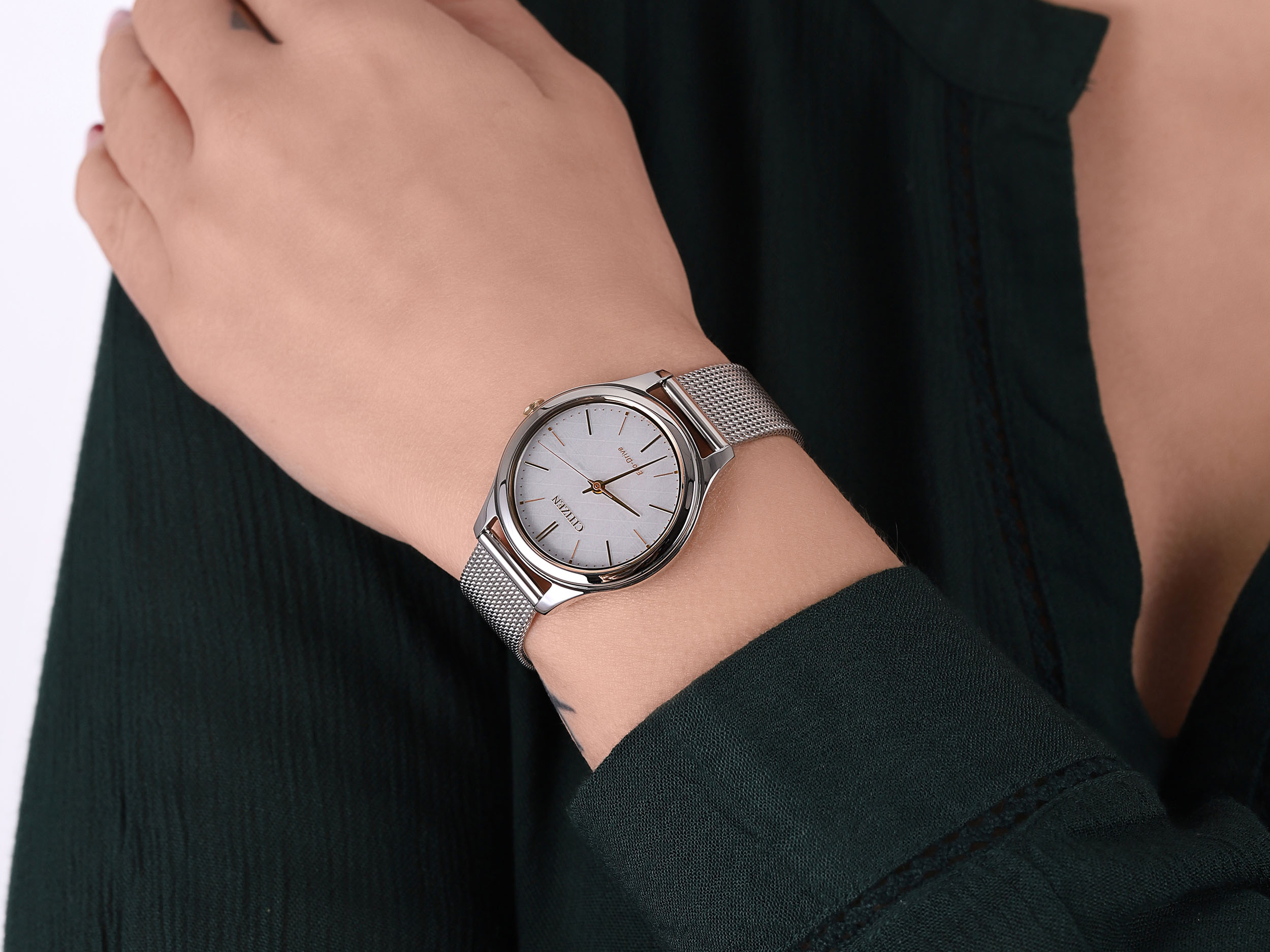 Citizen EM0504-81A zegarek srebrny elegancki Elegance bransoleta - miniatura 4