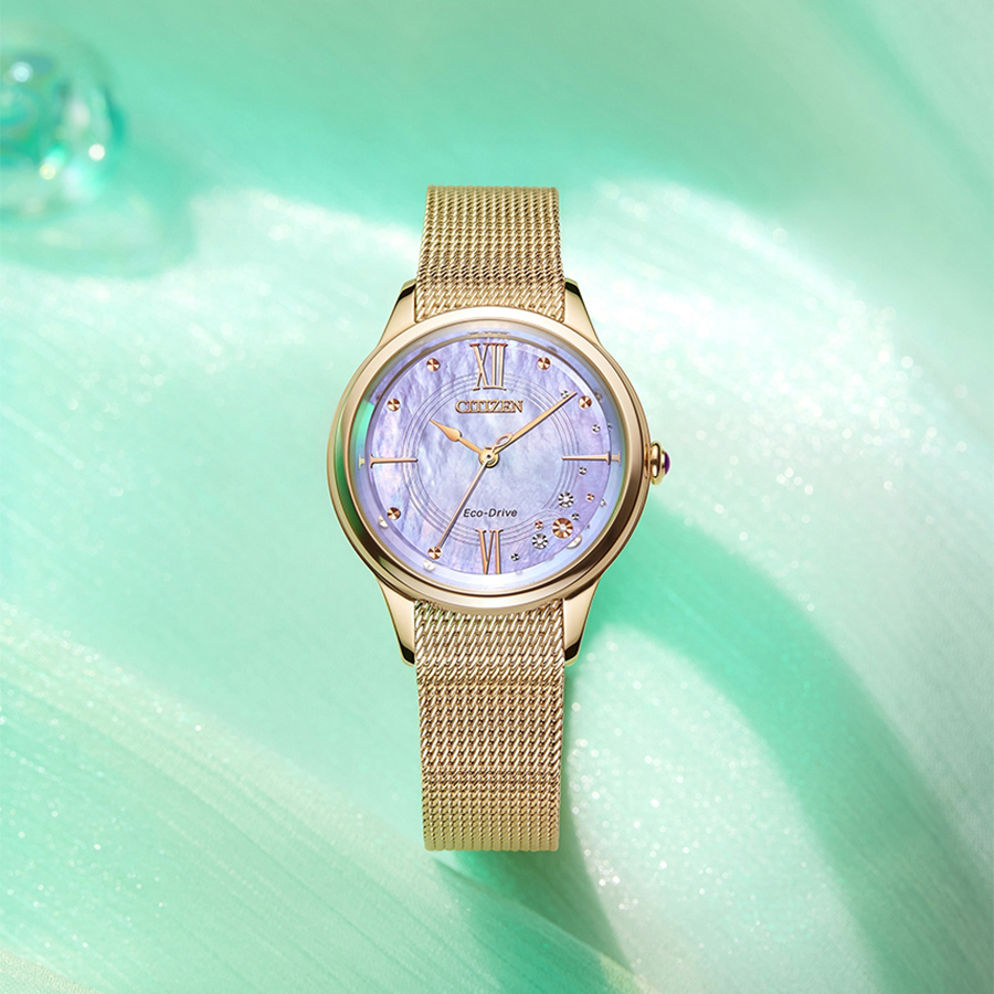 Citizen EM0817-85Y zegarek złoty elegancki Lady bransoleta - miniatura 10