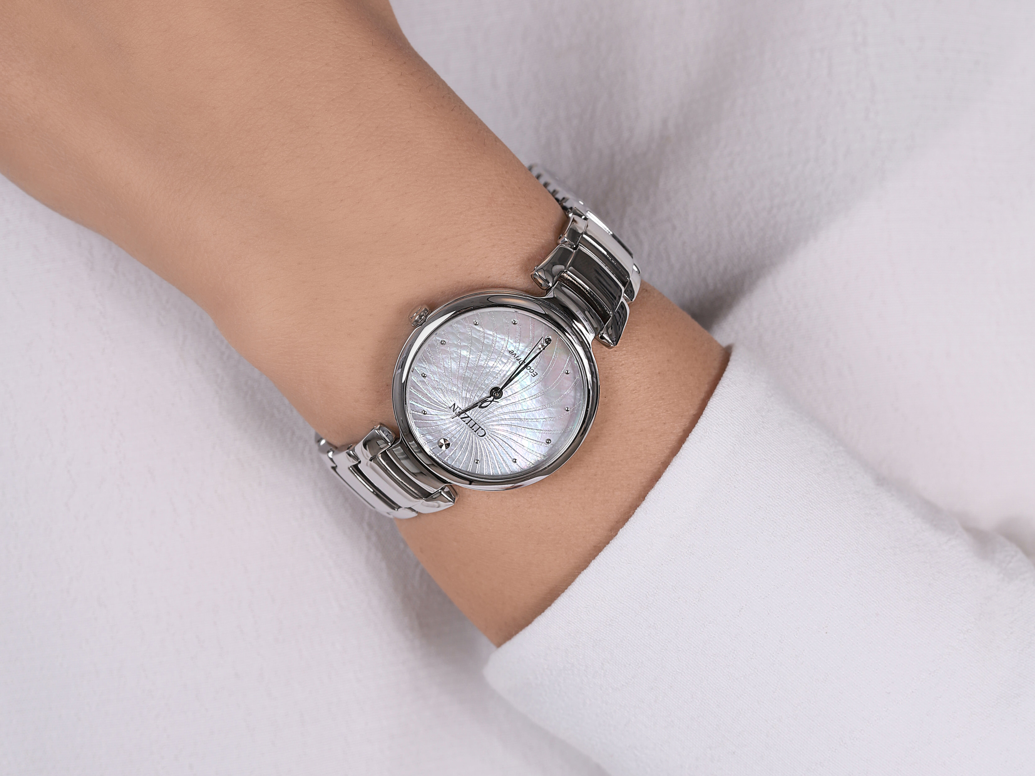 Citizen EM0850-80D zegarek srebrny klasyczny Lady bransoleta - miniatura 4