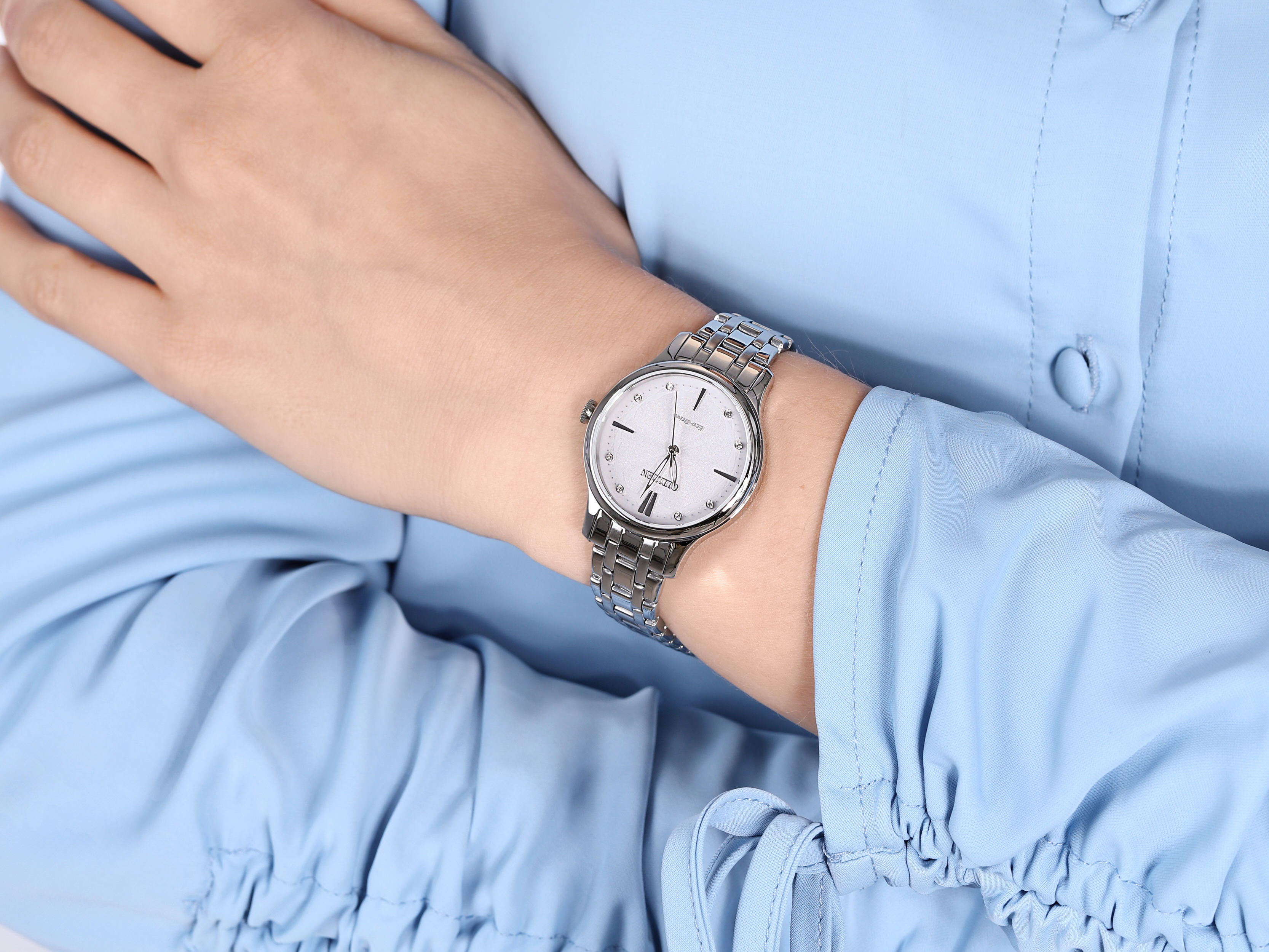 Citizen EM0890-85A zegarek srebrny klasyczny Elegance bransoleta - miniatura 4