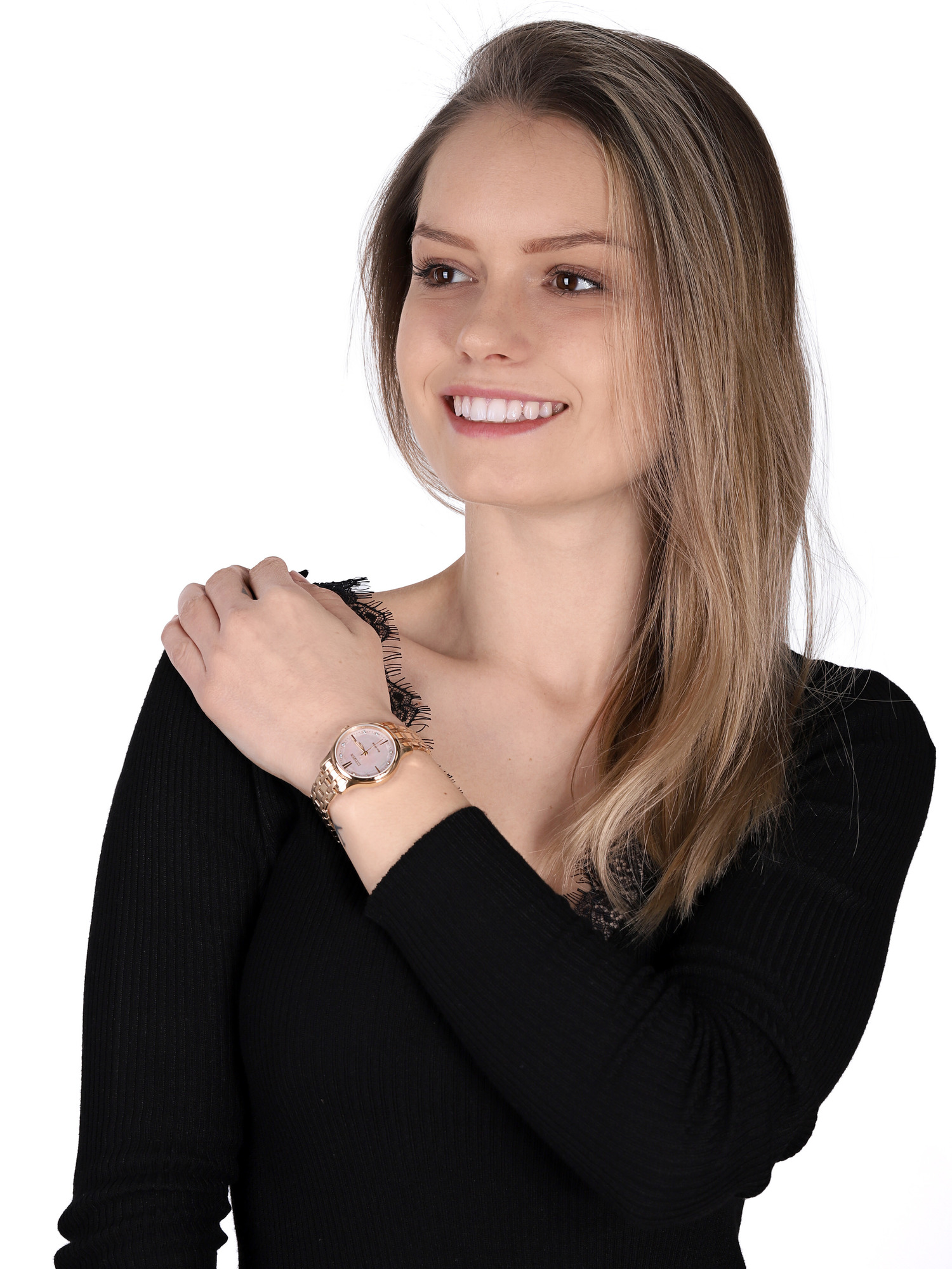 Citizen EM0893-87Y zegarek złoty klasyczny Elegance bransoleta - miniatura 2