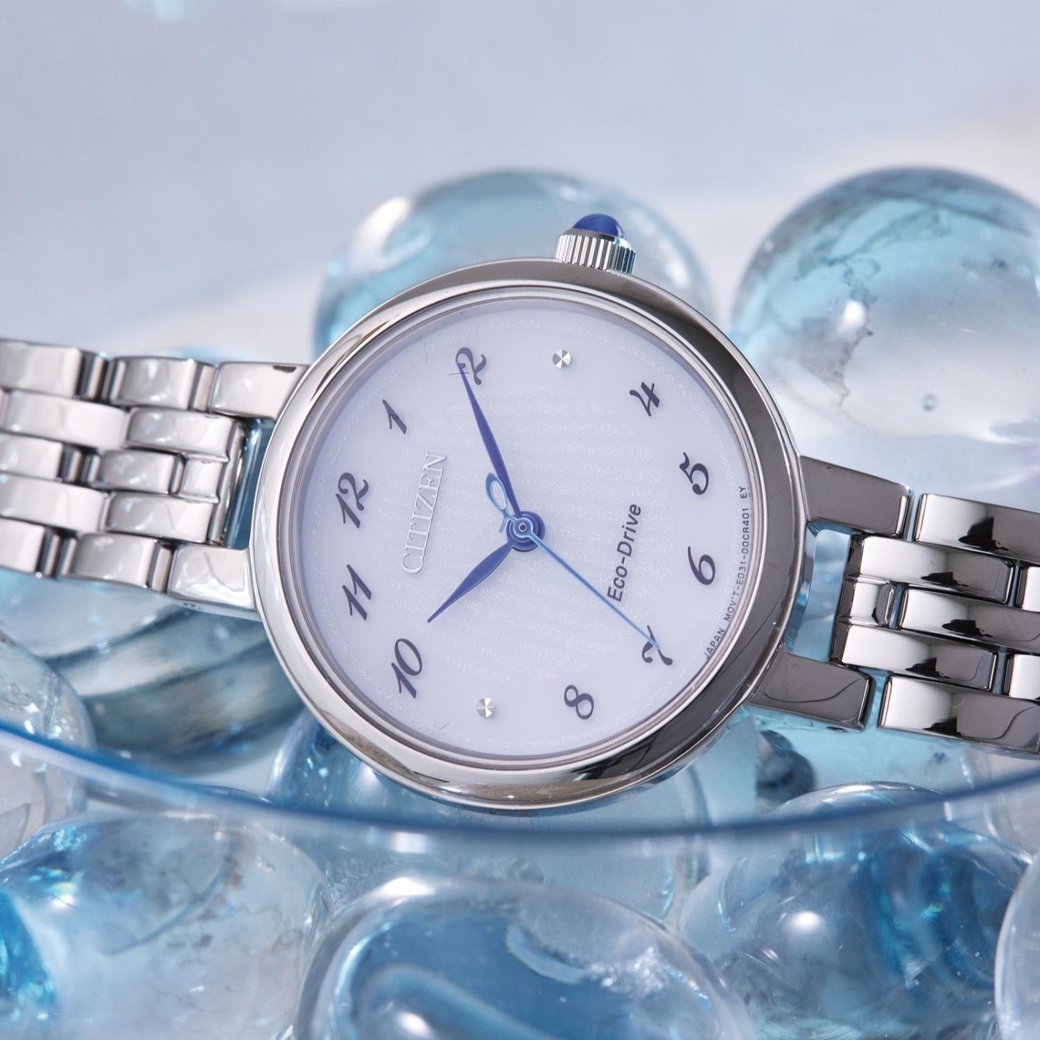 Citizen EM0990-81A zegarek srebrny biżuteryjny Elegance bransoleta
