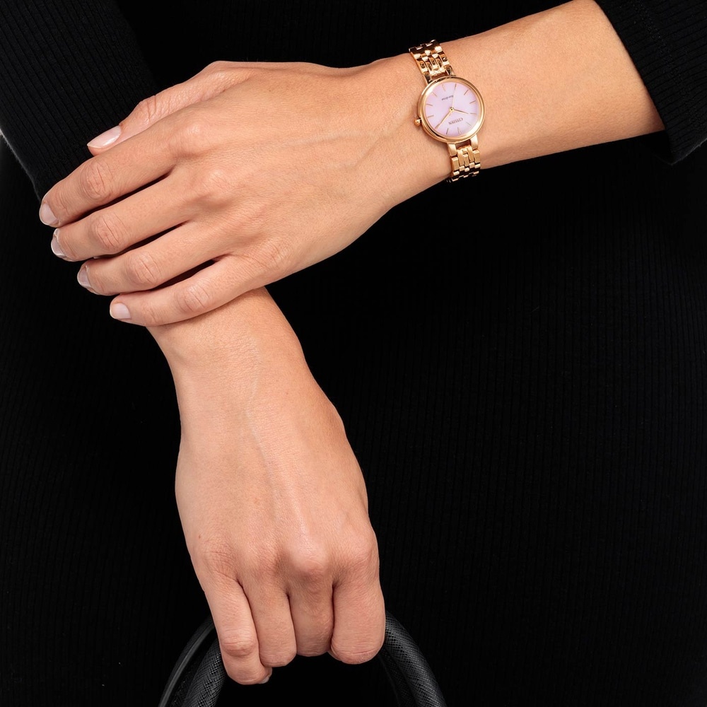 Citizen EM0993-82X zegarek różowe złoto klasyczny Lady bransoleta - miniatura 5