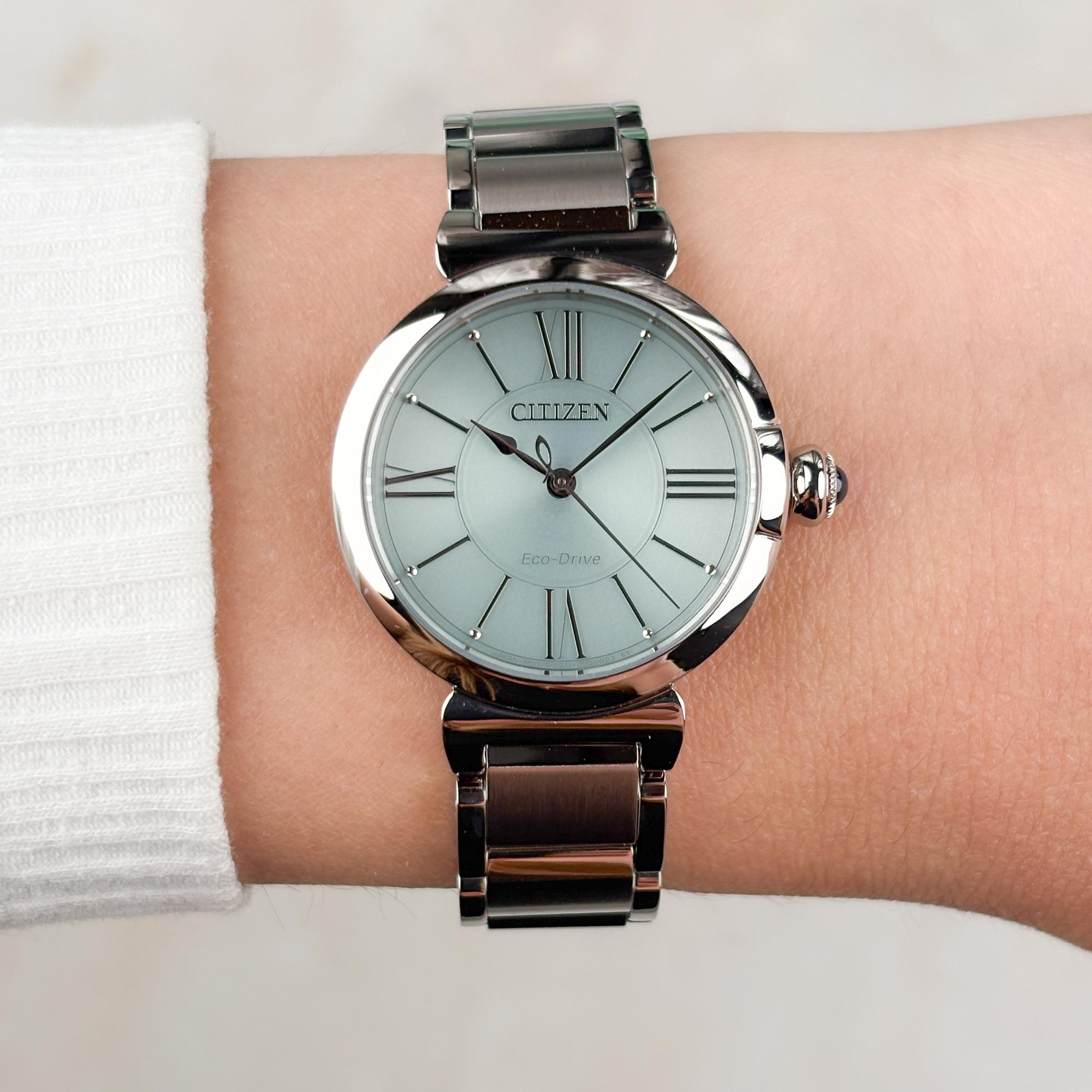 Citizen EM1070-83L Citizen Lady May Bells Ecodrive klasyczny zegarek srebrny - miniatura 12