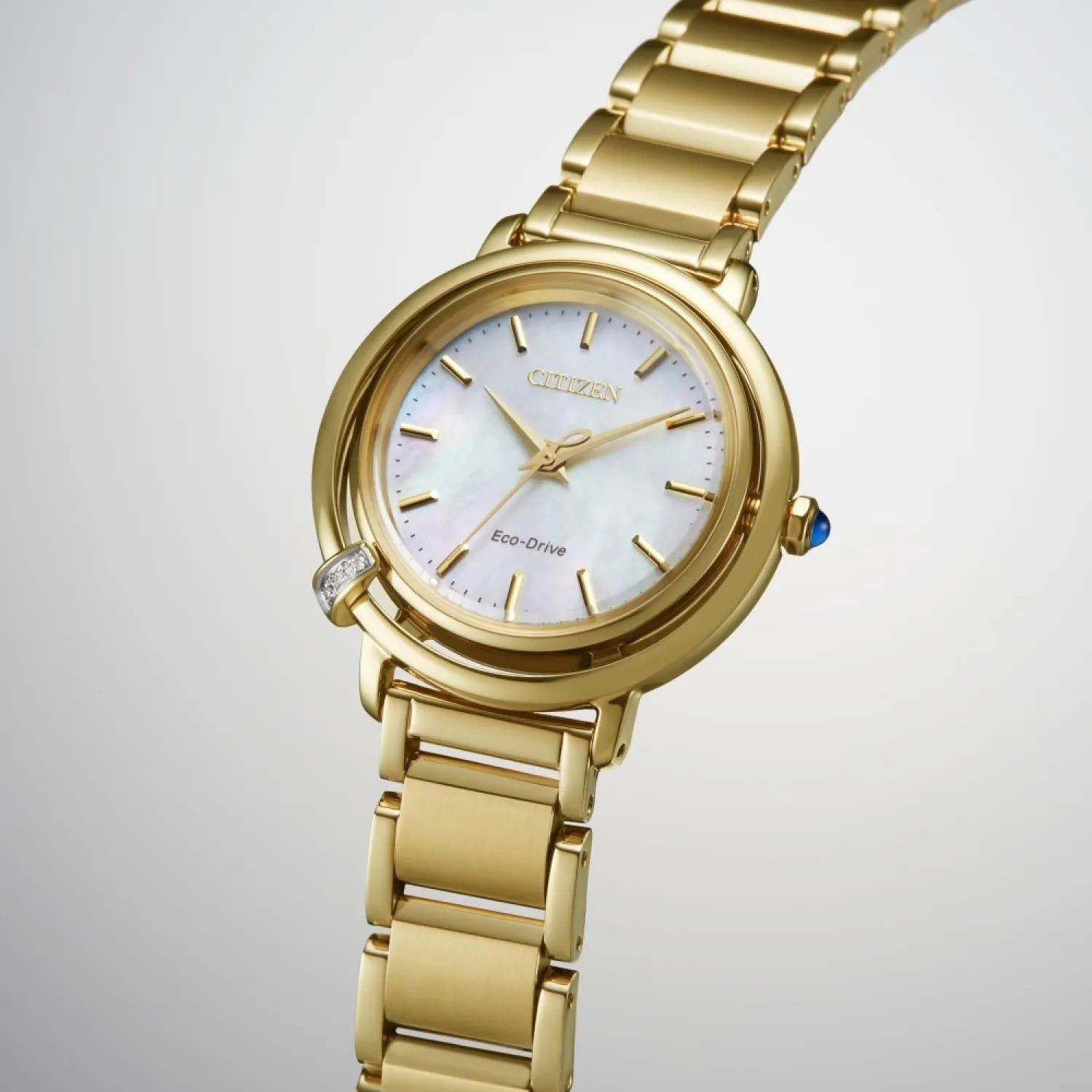 Citizen EM1092-64D zegarek złoty elegancki Lady bransoleta - miniatura 3