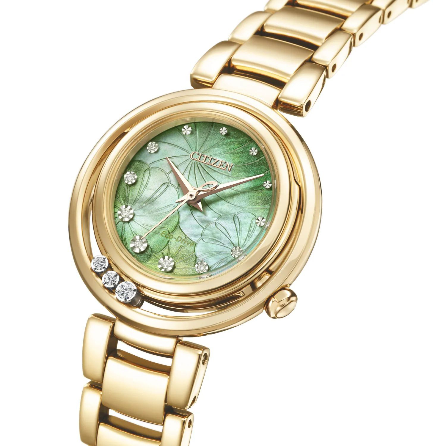 Citizen EM1113-82Y zegarek różowe złoto elegancki Lady bransoleta - miniatura 4