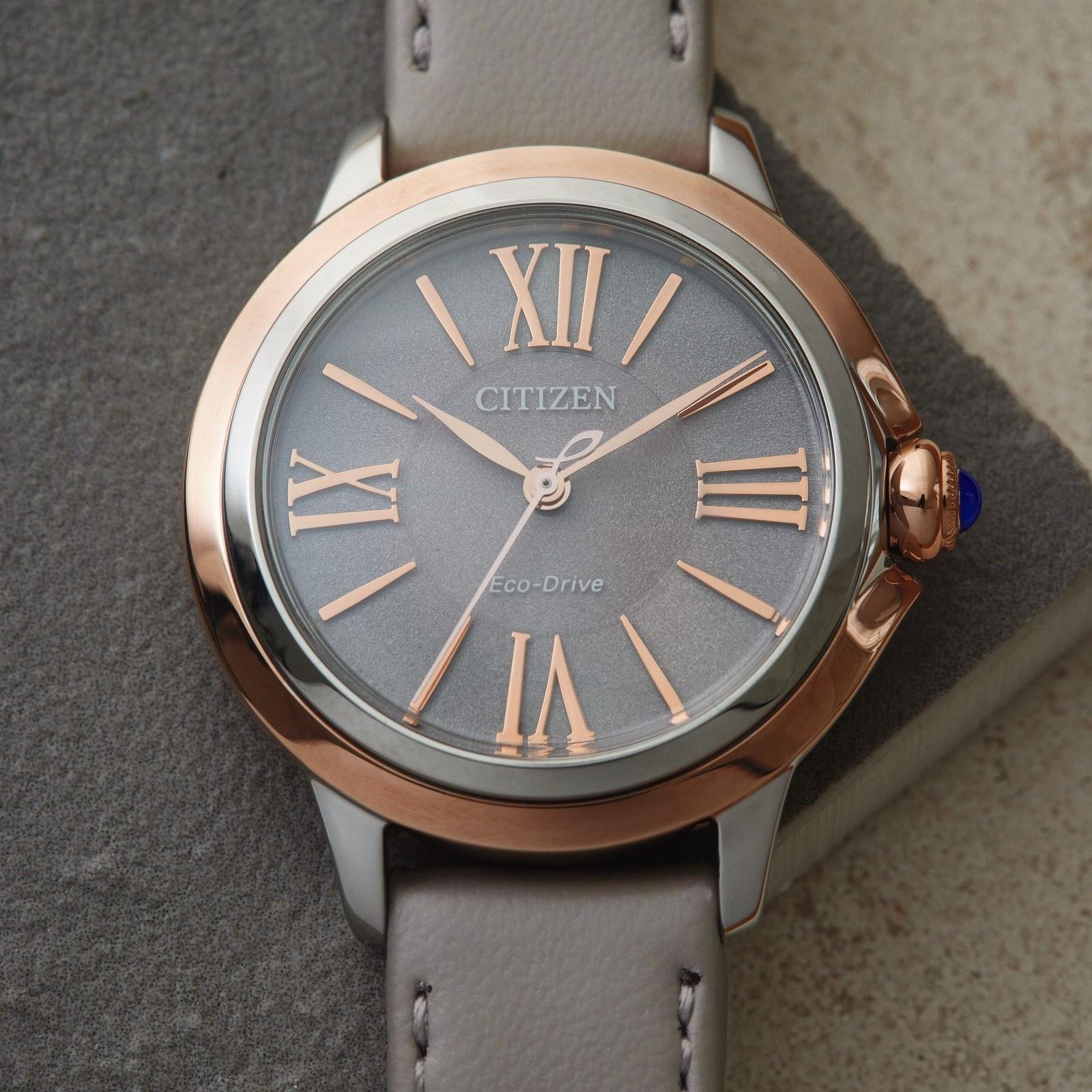 Citizen EM1166-01Z zegarek damski Ecodrive srebrny - miniatura 12