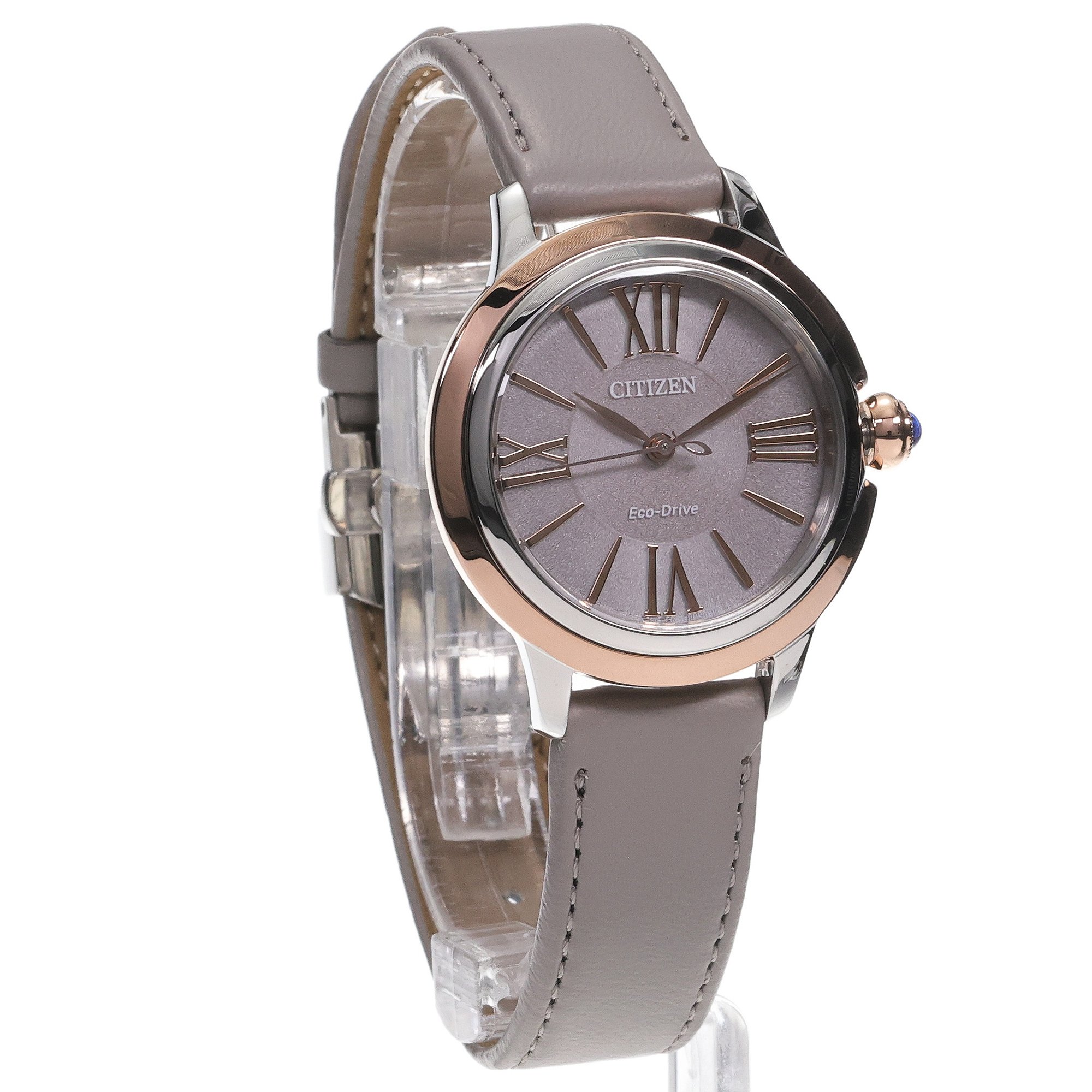Citizen EM1166-01Z zegarek srebrny elegancki Ecodrive pasek - miniatura 3