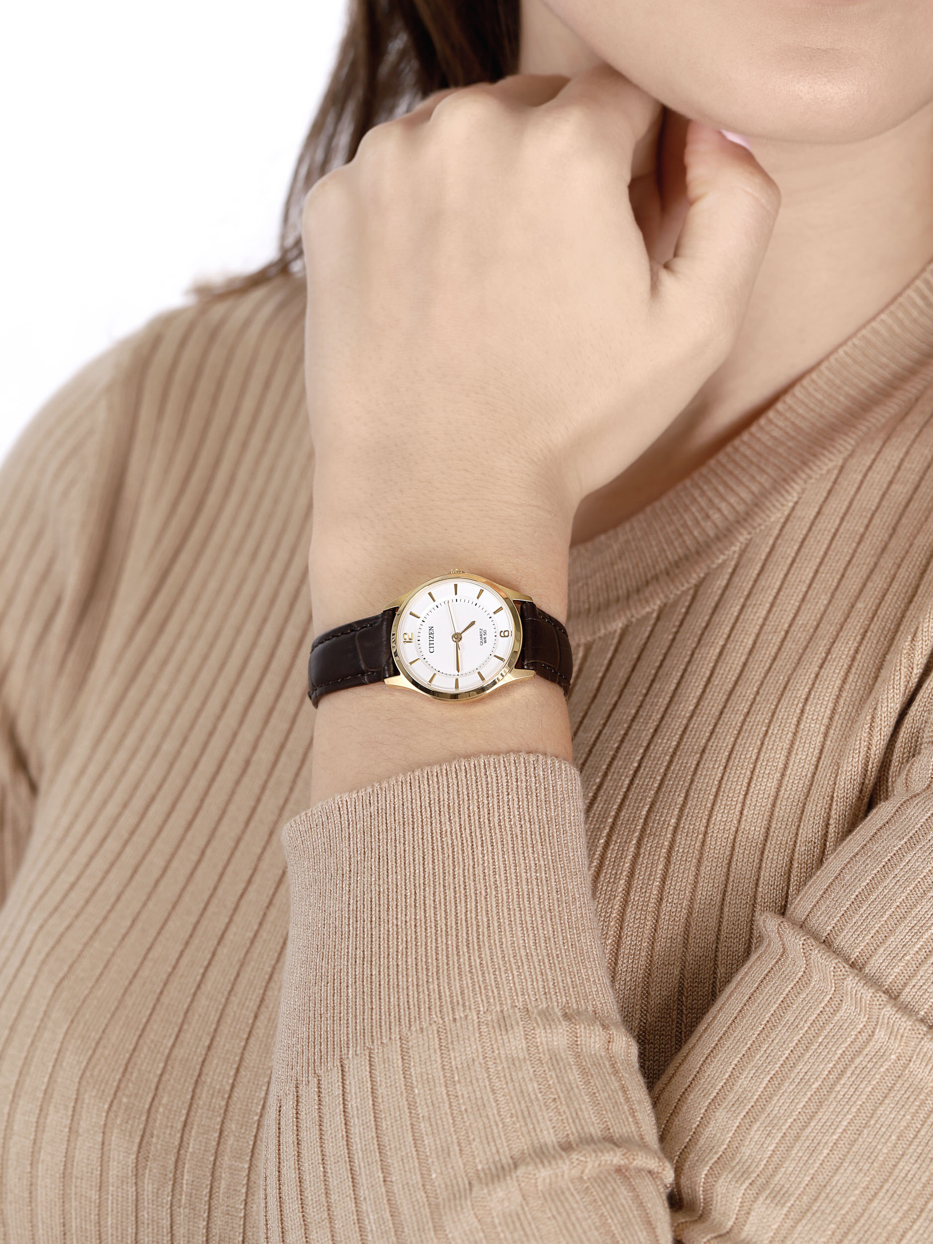 Citizen ER0203-00B dla dzieci zegarek Leather pasek - miniatura 3